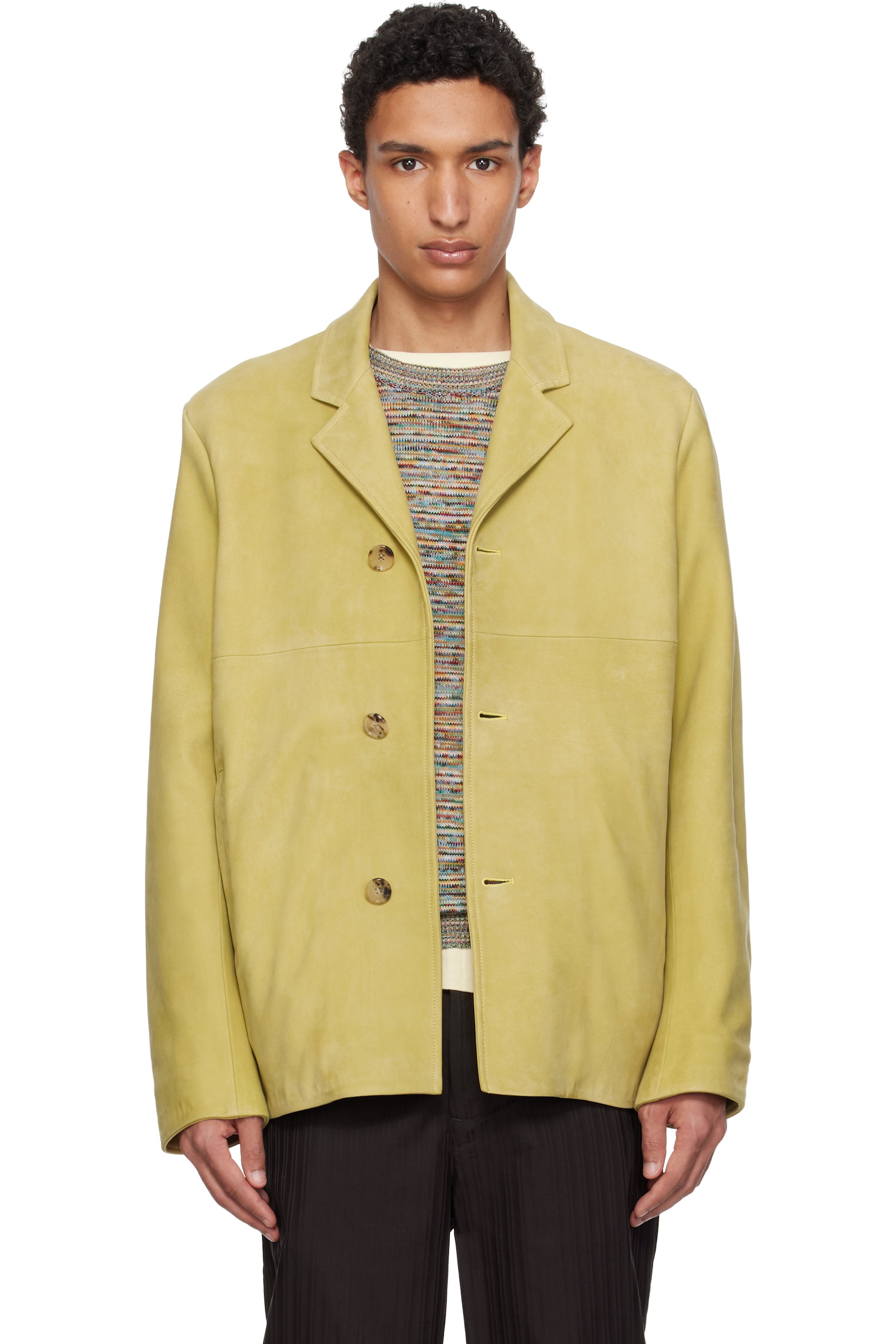 Paul Smith - Tan Nubuck Leather Jacket