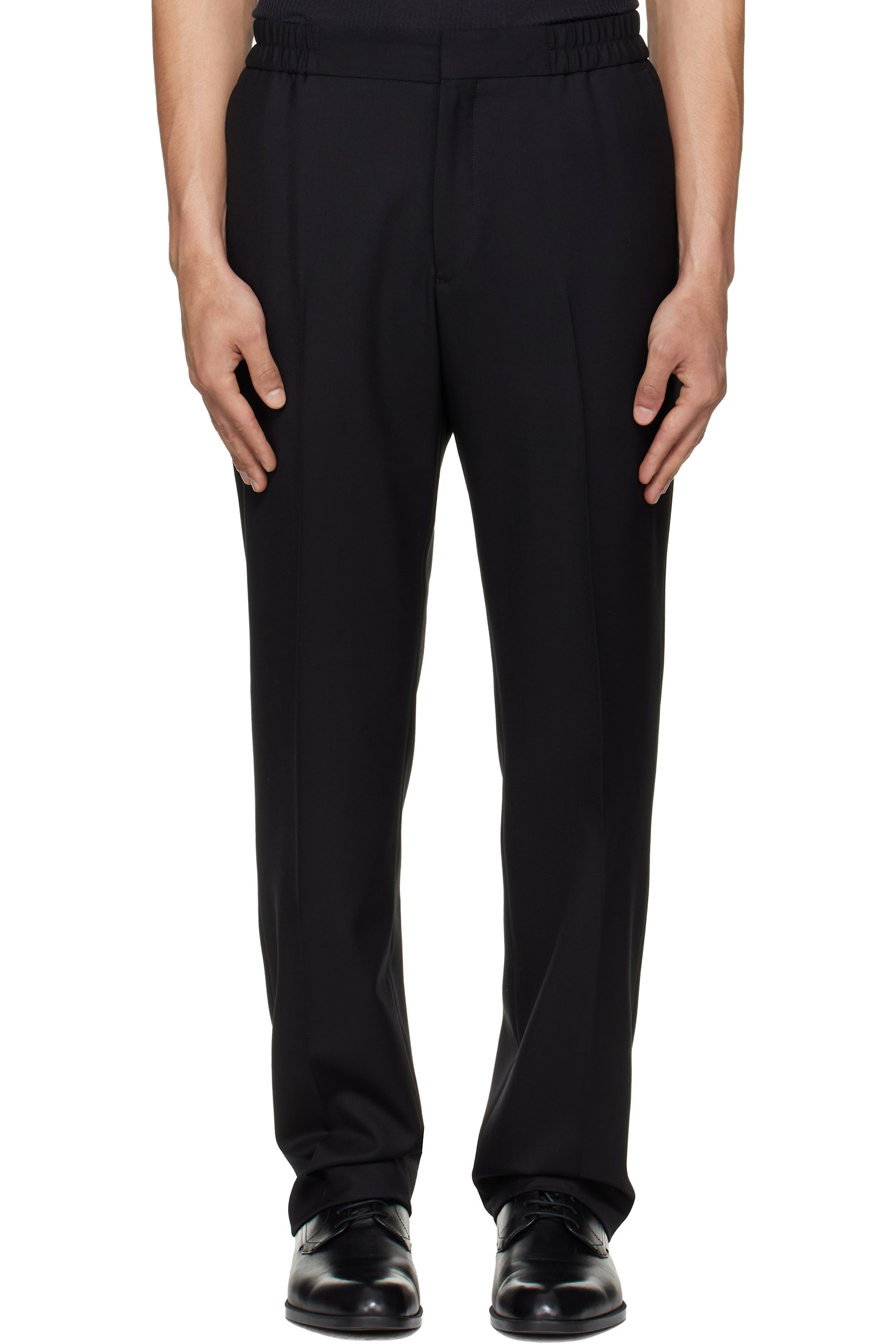 Paul Smith - 黑色 A Suit To Travel In 系列 Elasticated-Waist 长裤