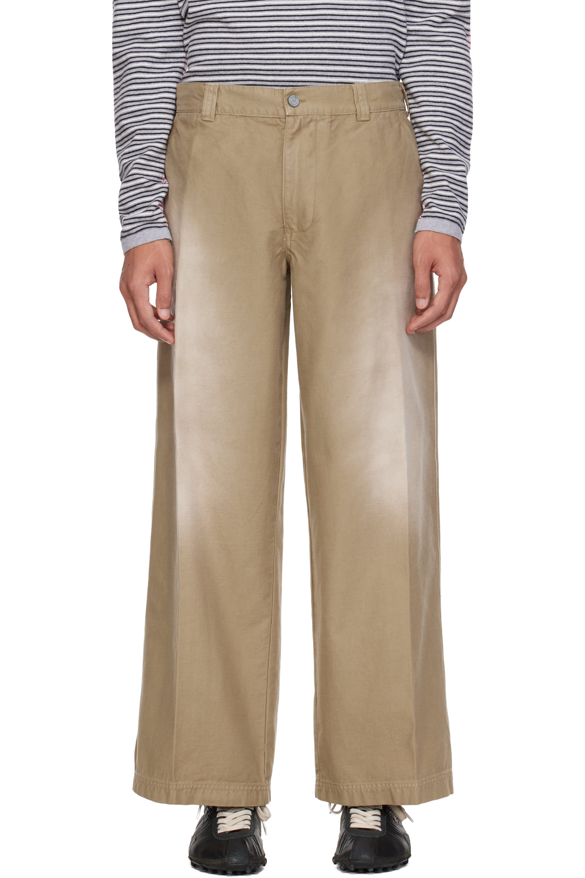 ERL - Beige Chino Woven Trousers