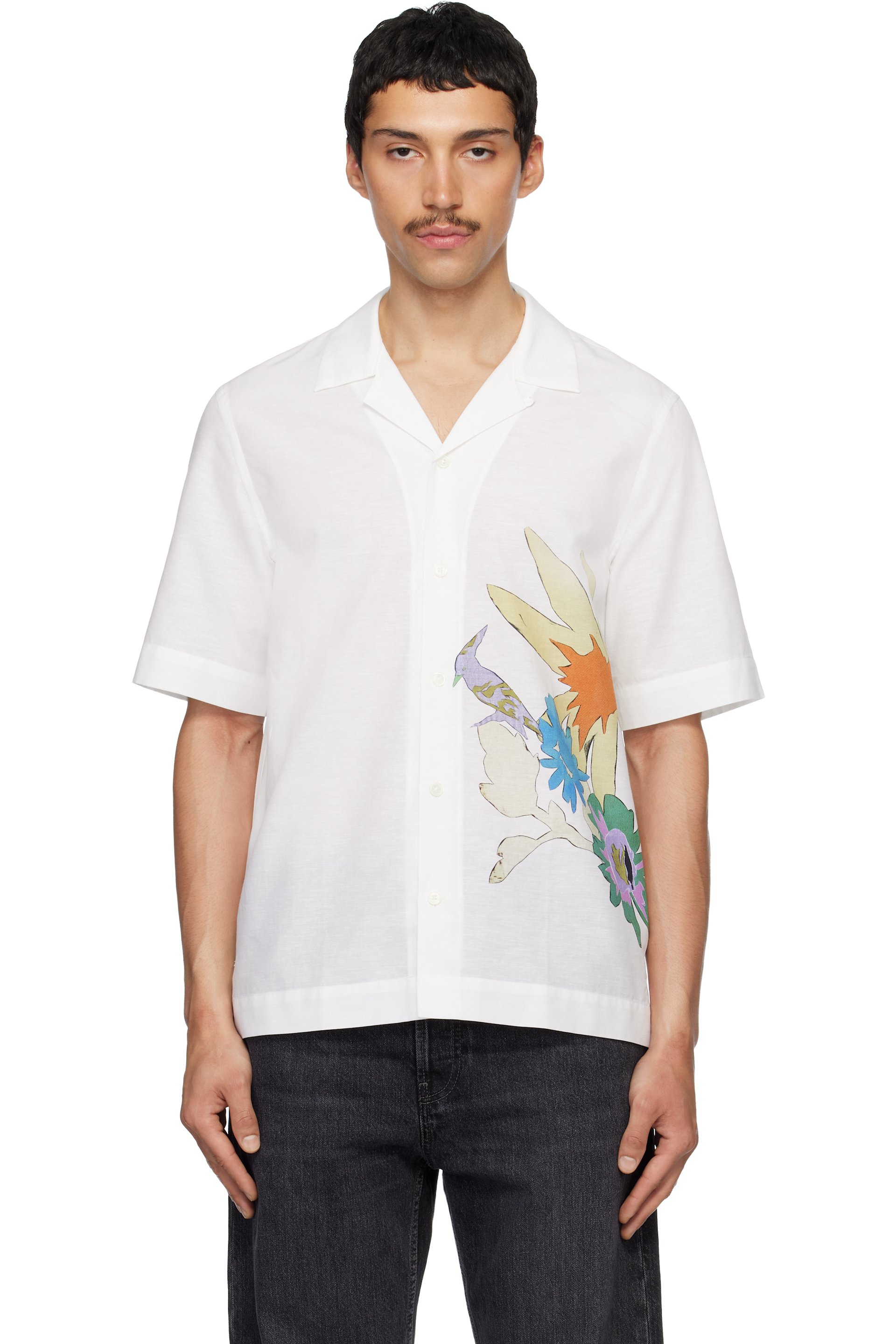 Paul Smith - 灰白色 Short Sleeve Regular Fit 衬衫