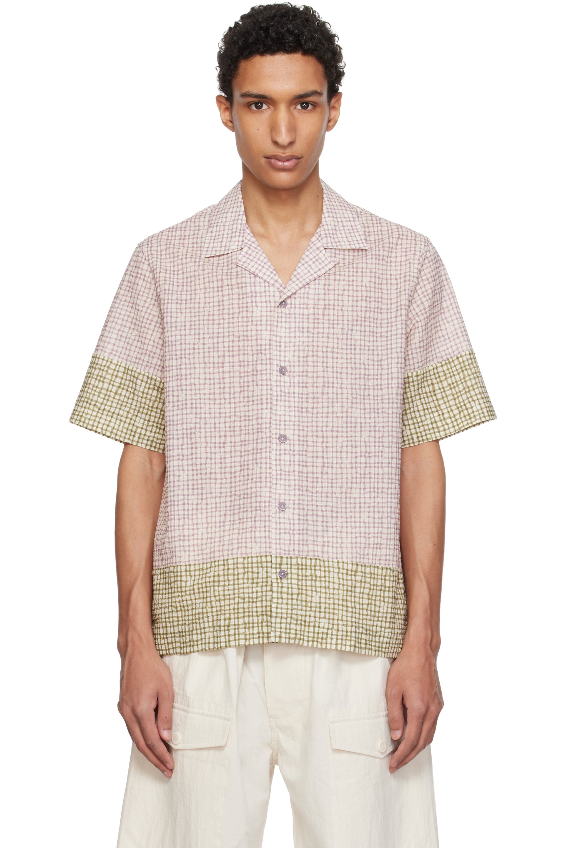 Paul Smith - 紫色 & 绿色格纹衬衫