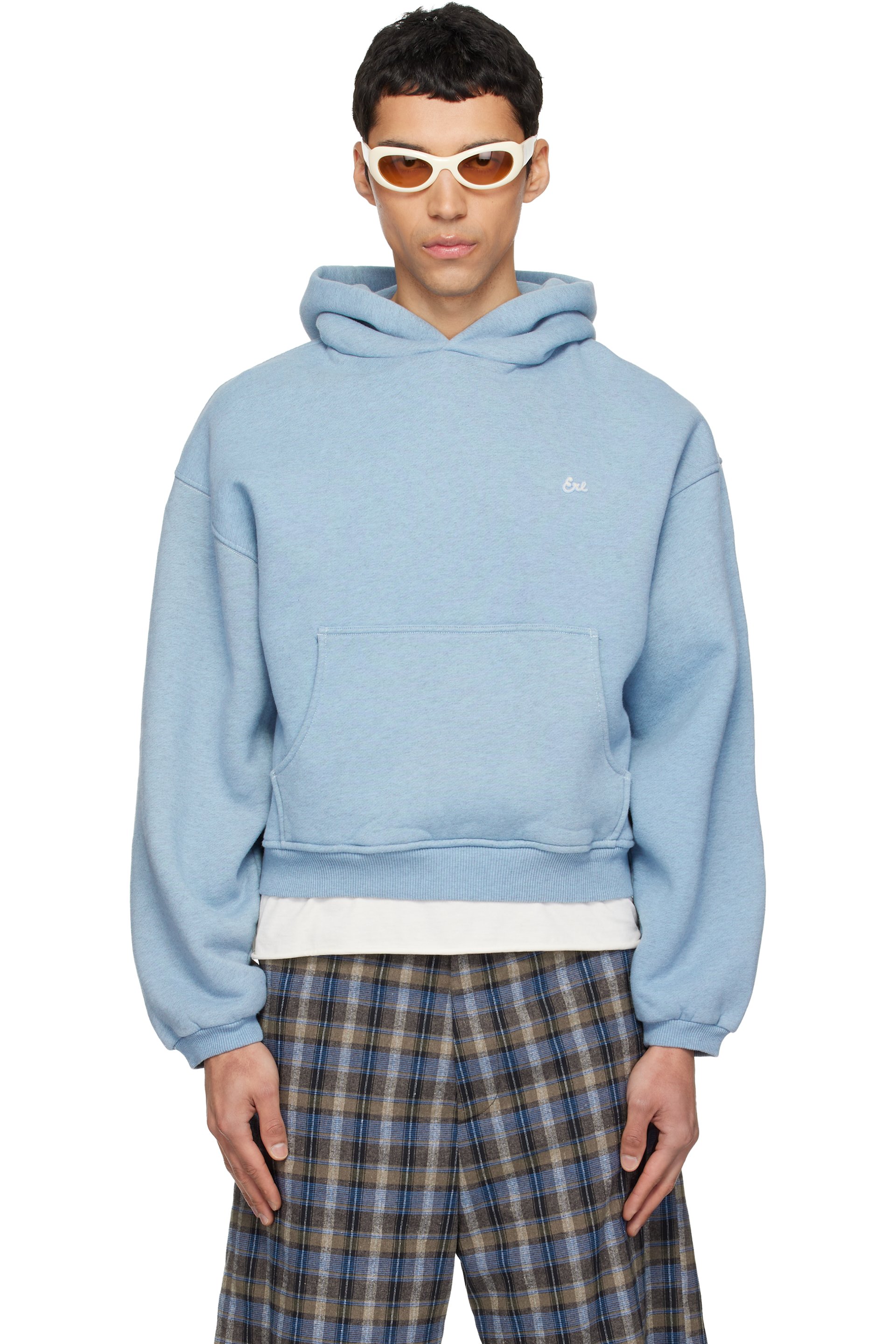 ERL - Blue Heathered Hoodie