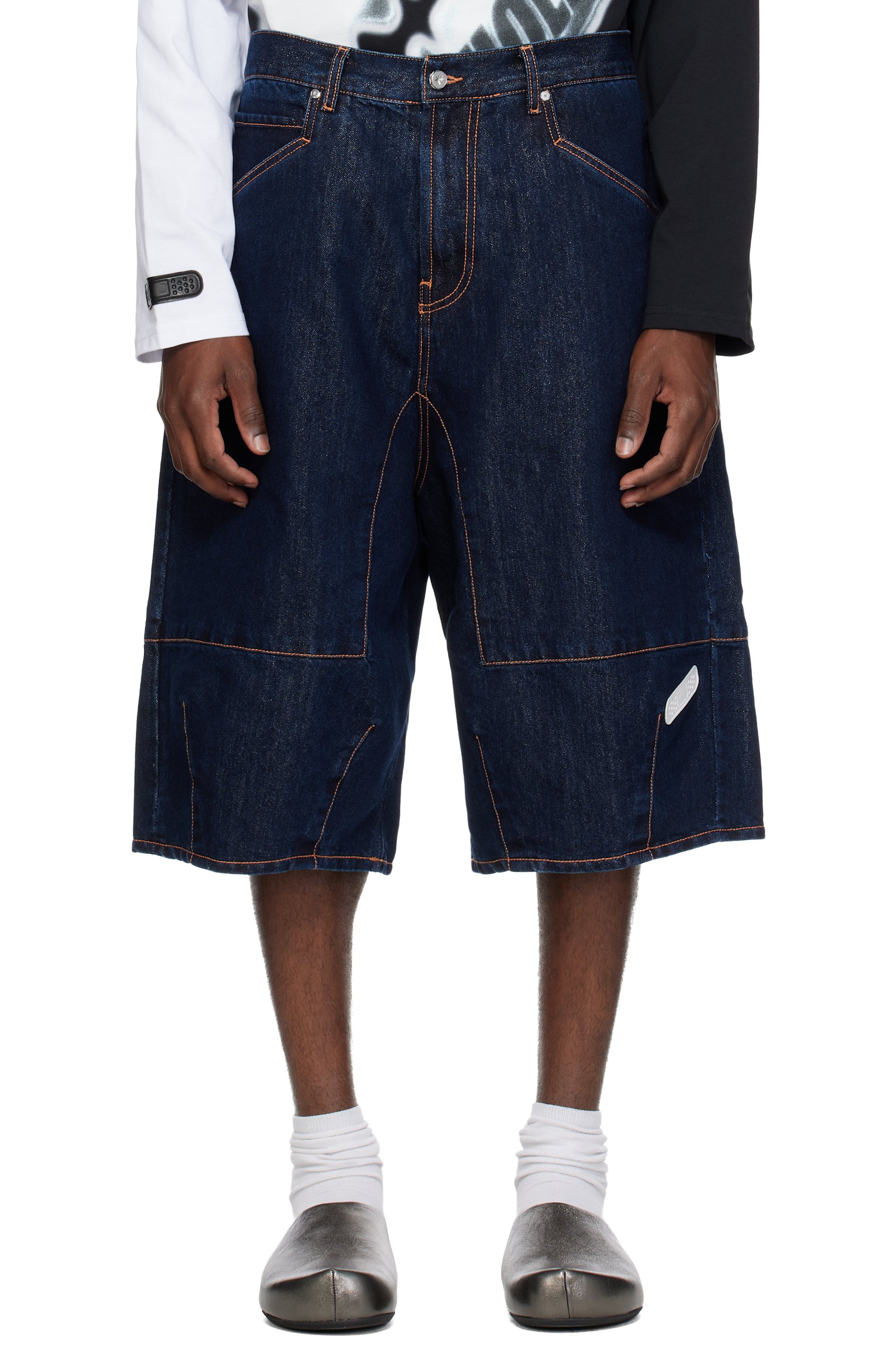 PDF - Blue Positano Denim Shorts
