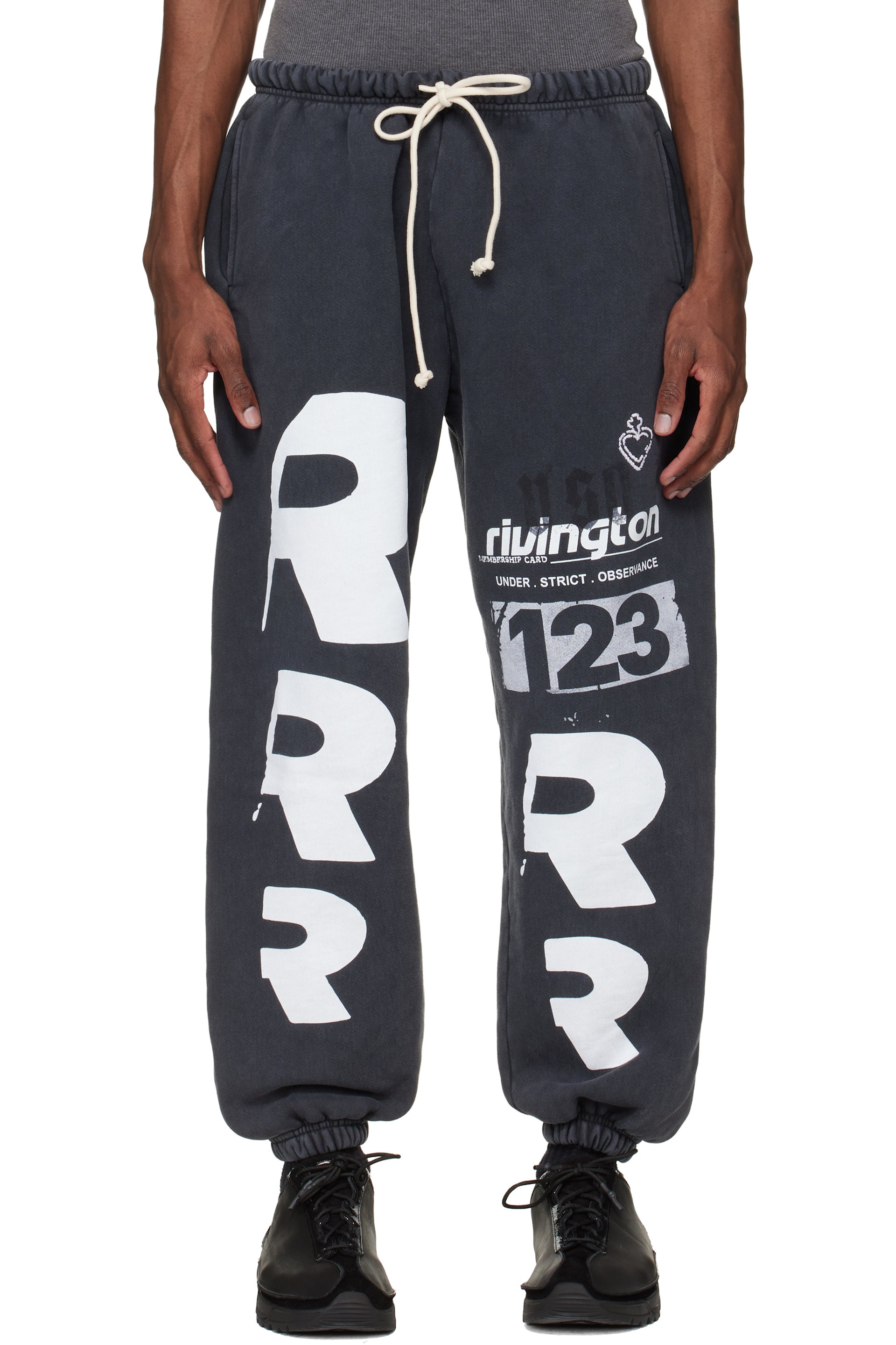 Rivington Roi Rebis - Black Membership USO Enemy Sweatpants