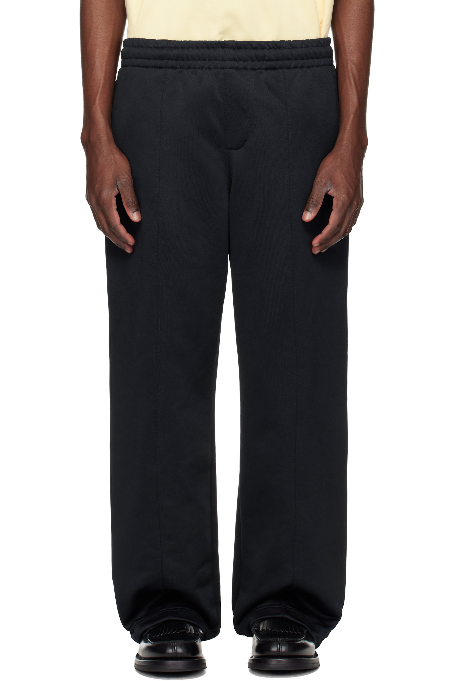 Lacoste - Black Loose Fit Fleece Sweatpants