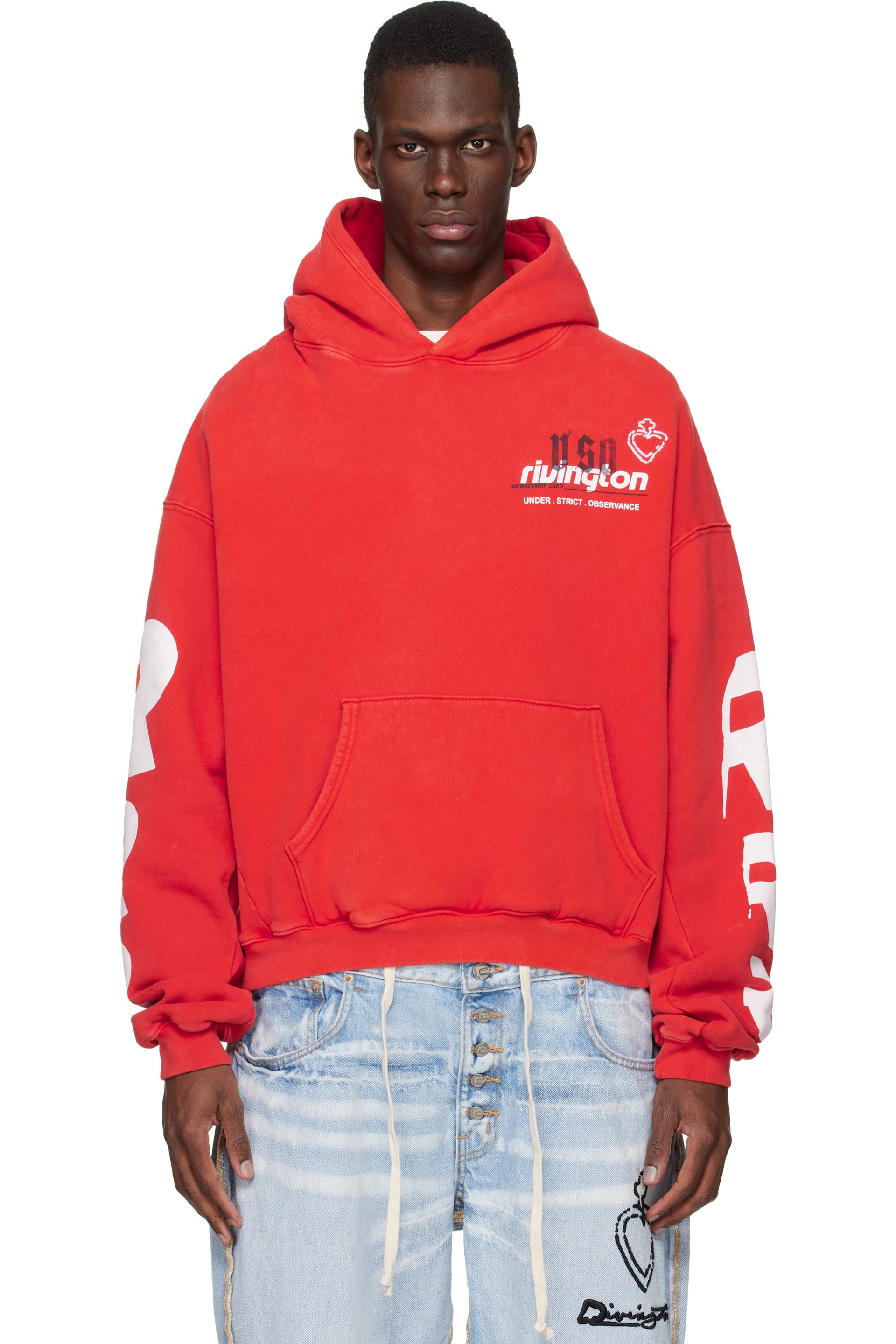 Rivington Roi Rebis - Pull à capuche Membership USO rouge