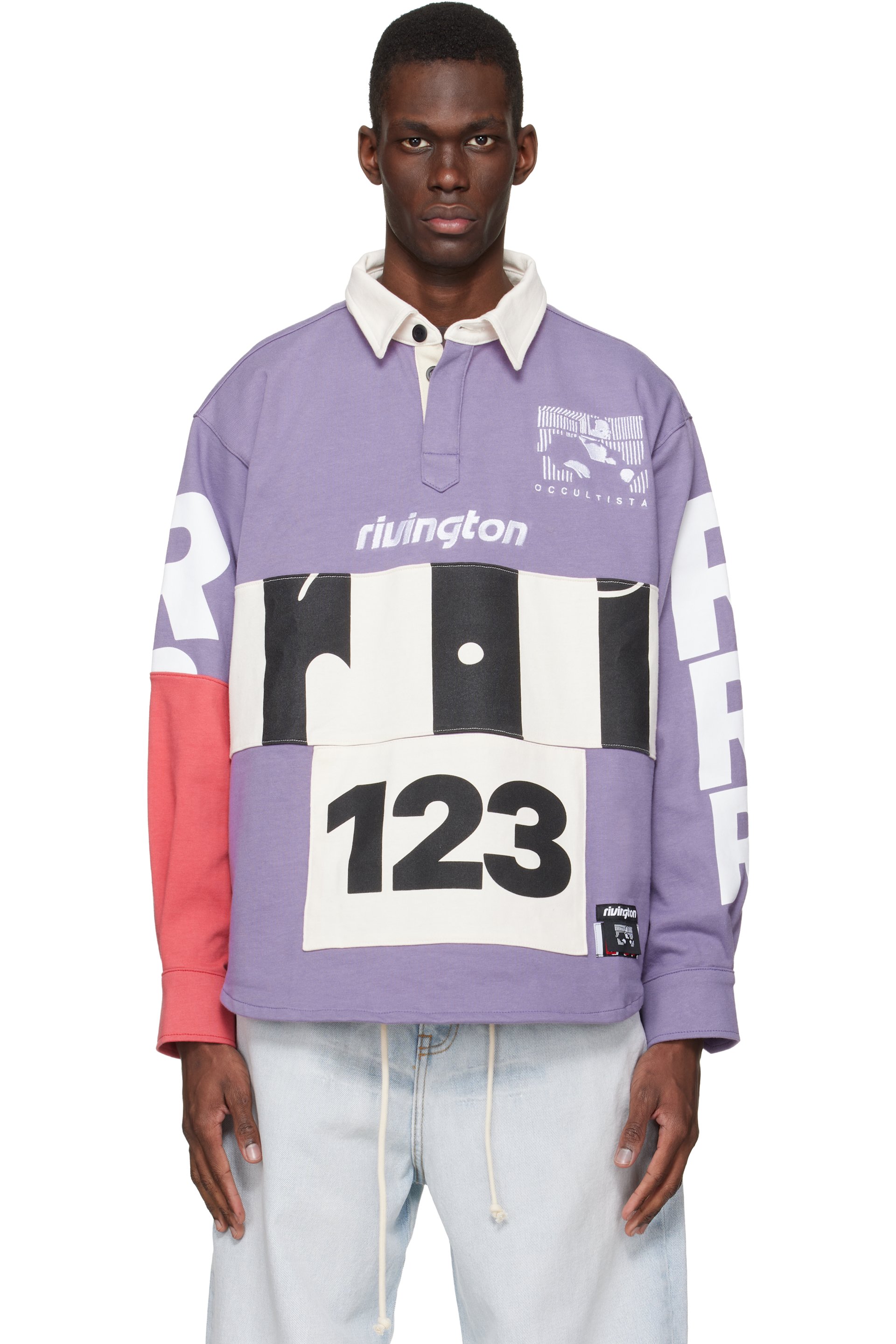 Rivington Roi Rebis - 紫色 Apocrypha Rugby Polo 衫