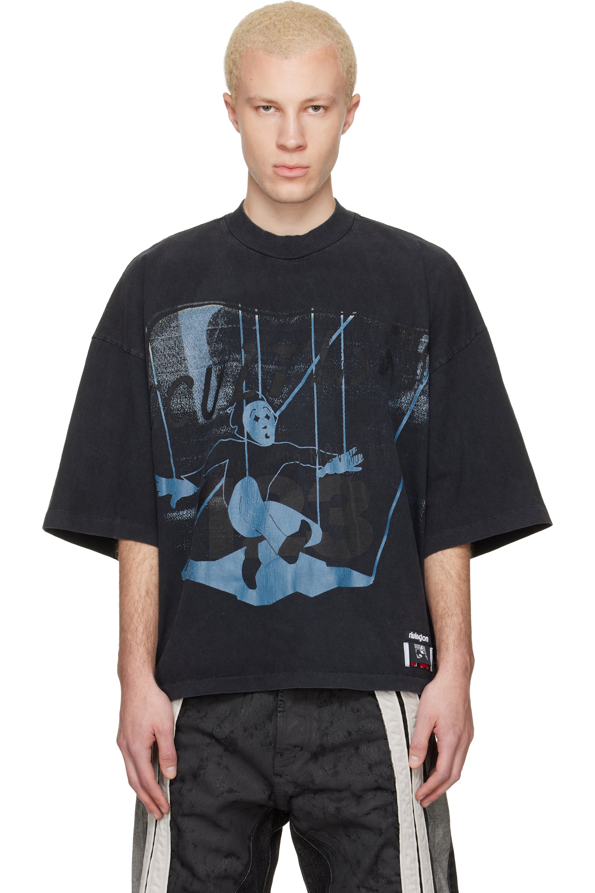 Rivington Roi Rebis - 黑色 Left Out Vintage T 恤
