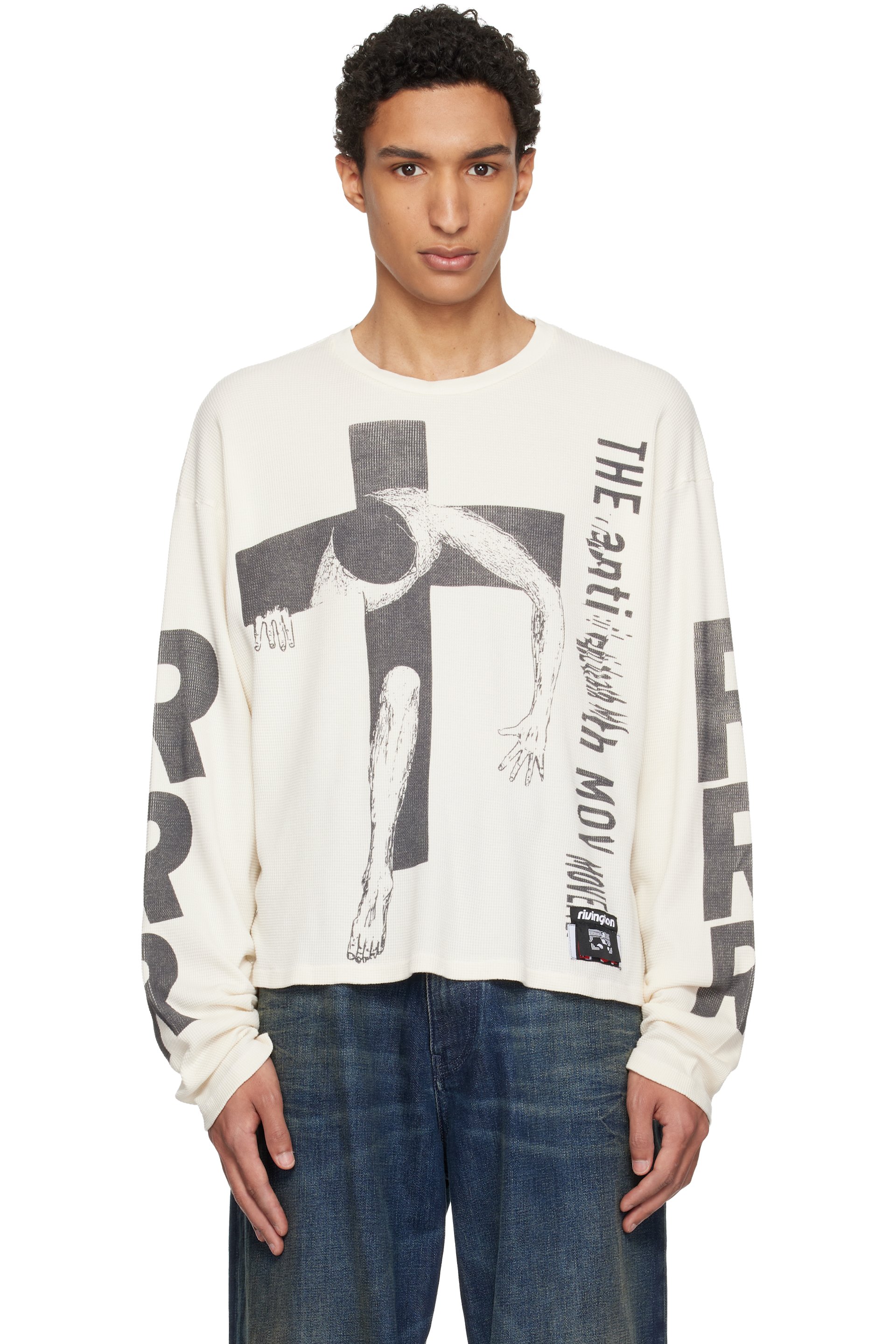 Rivington Roi Rebis - 灰白色 Pop Out Thermal T 恤