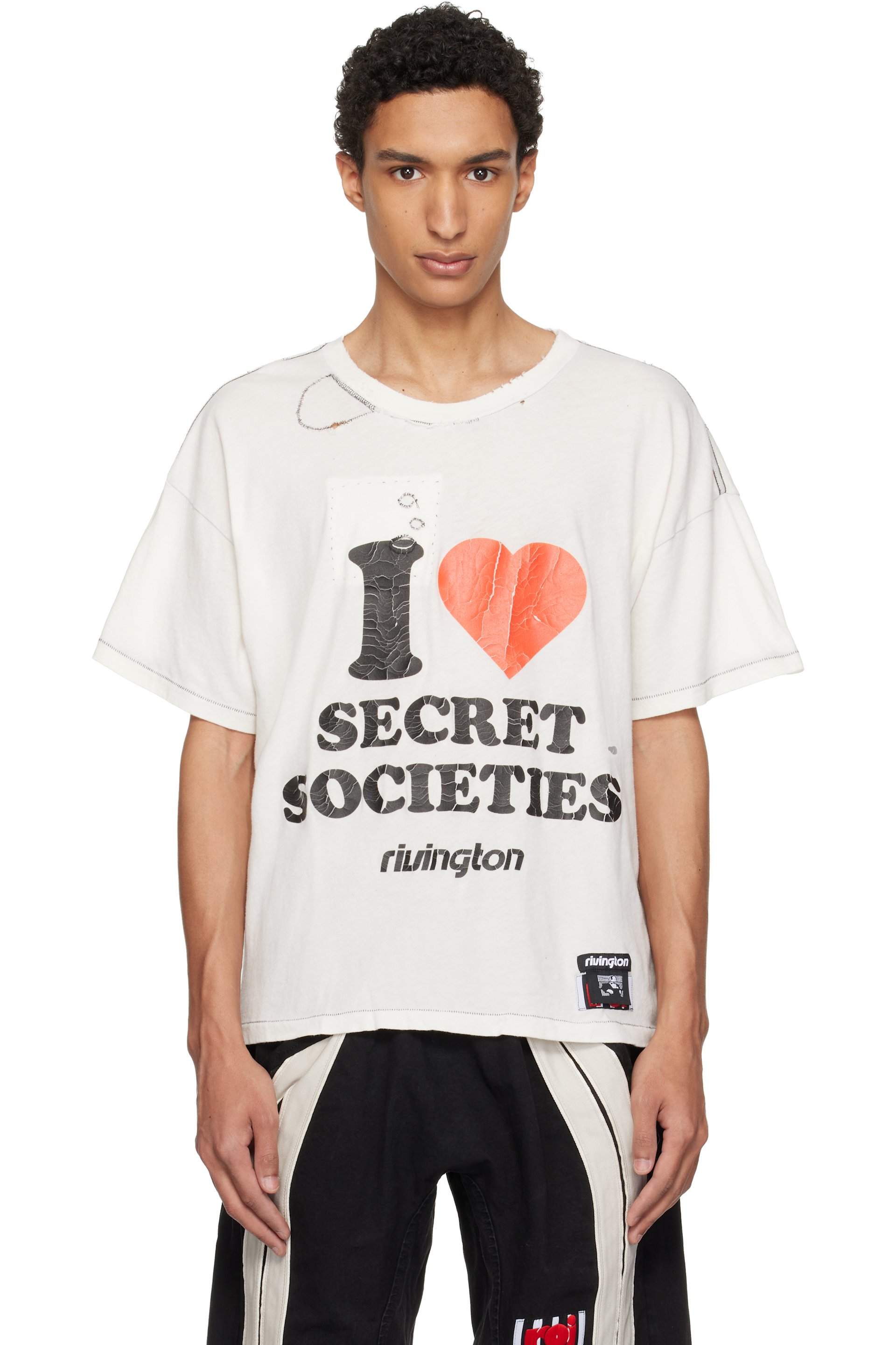 Rivington Roi Rebis - 灰白色 Secret Societies Tyler T 恤