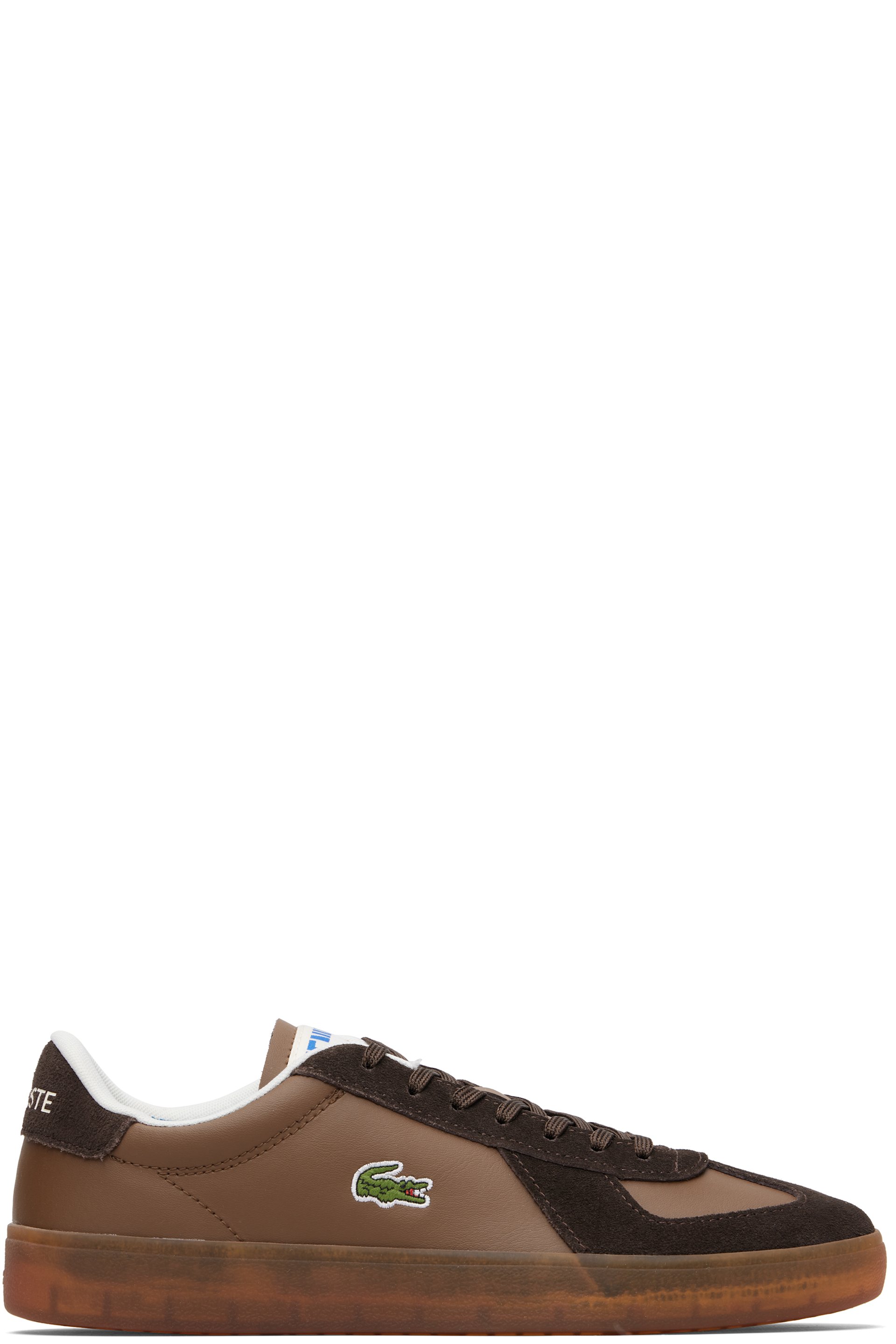 Lacoste - Brown Baseshot Pro Leather Sneakers