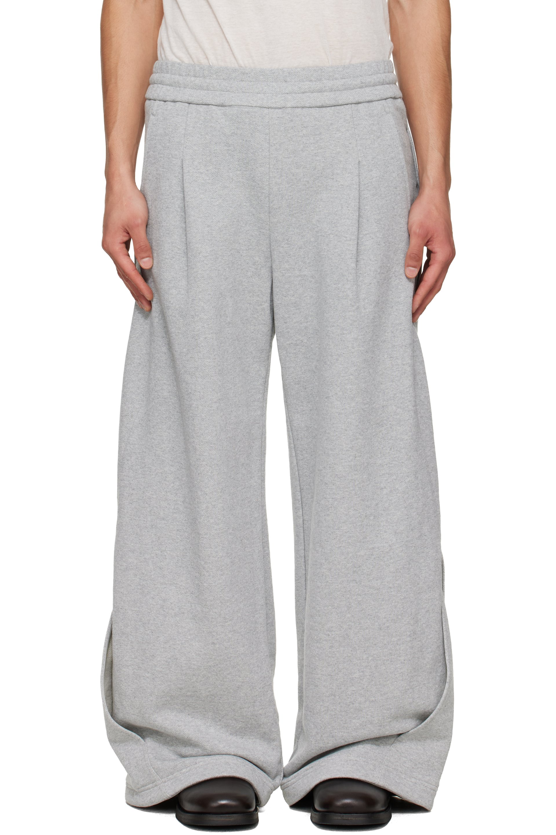 NULLUS - Gray Interweaved Sweatpants
