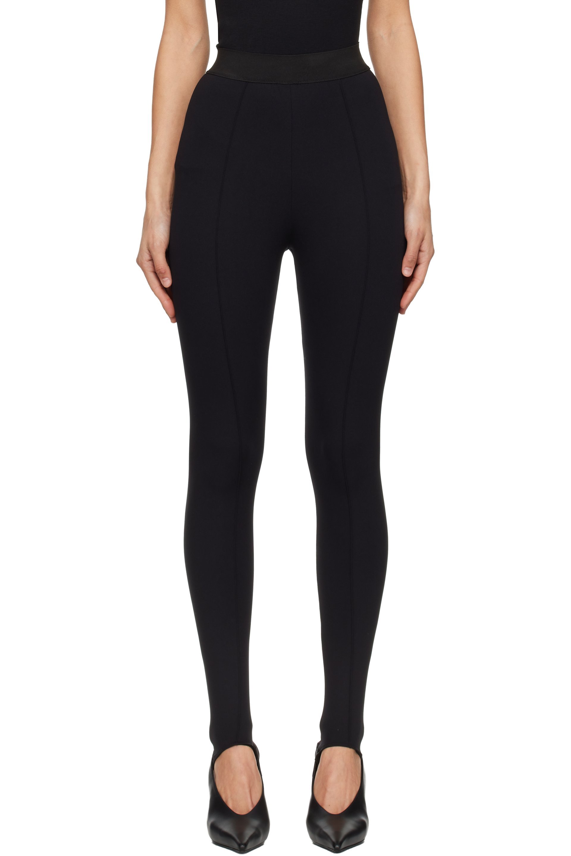 WARDROBE.NYC - Legging opaque noir à sous-pieds