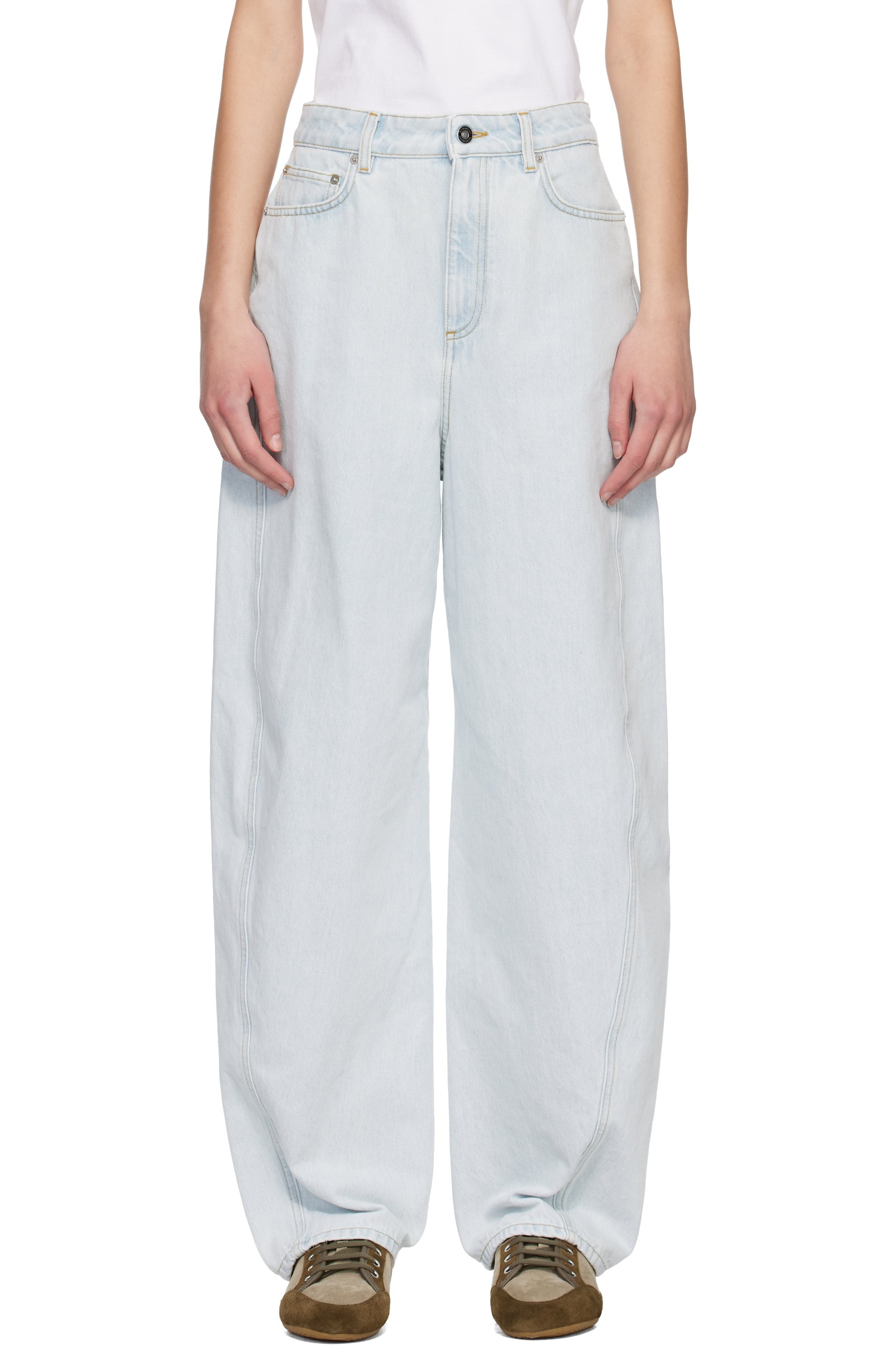Givenchy - Jean bleu à coupe cocon