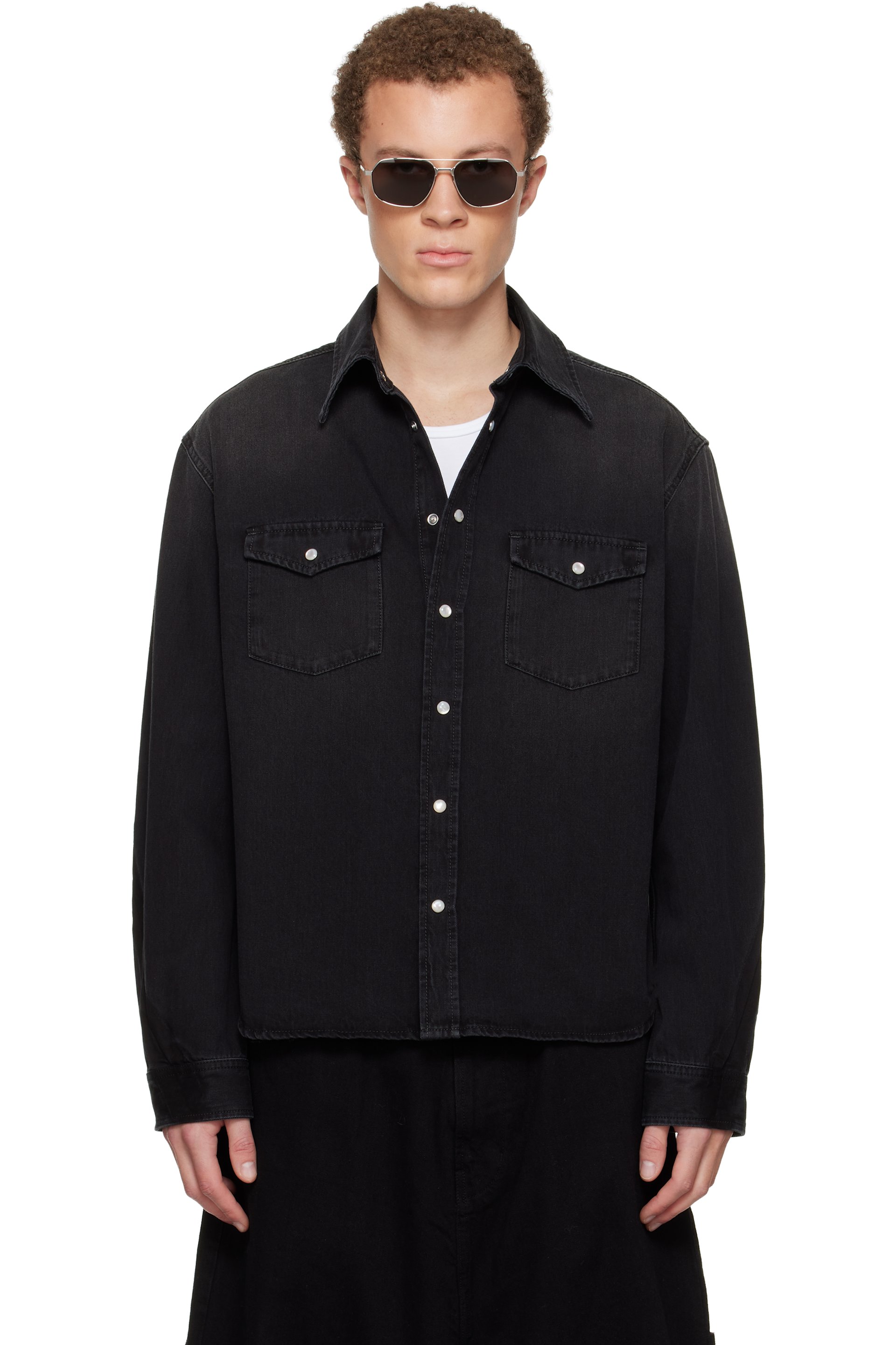 Givenchy - Black Classic Denim Shirt