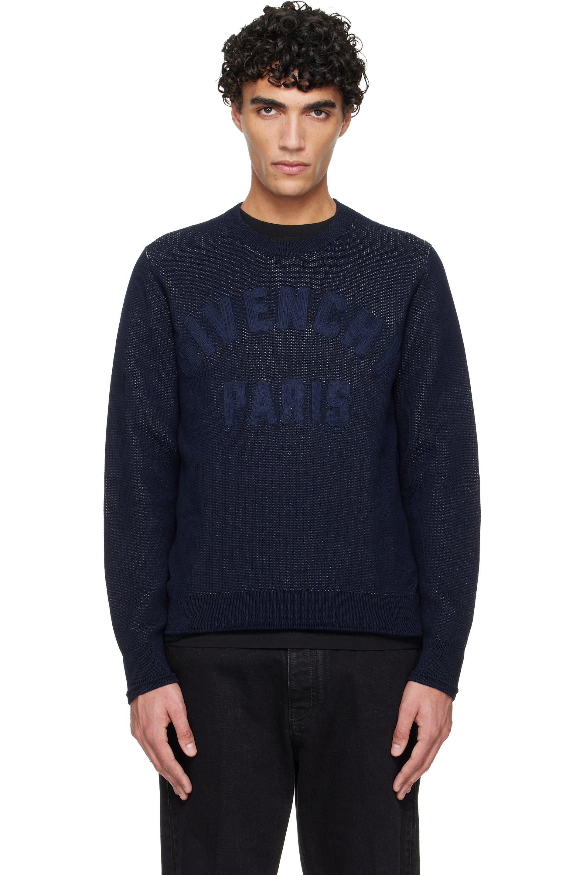 Givenchy - Navy Crewneck Sweater