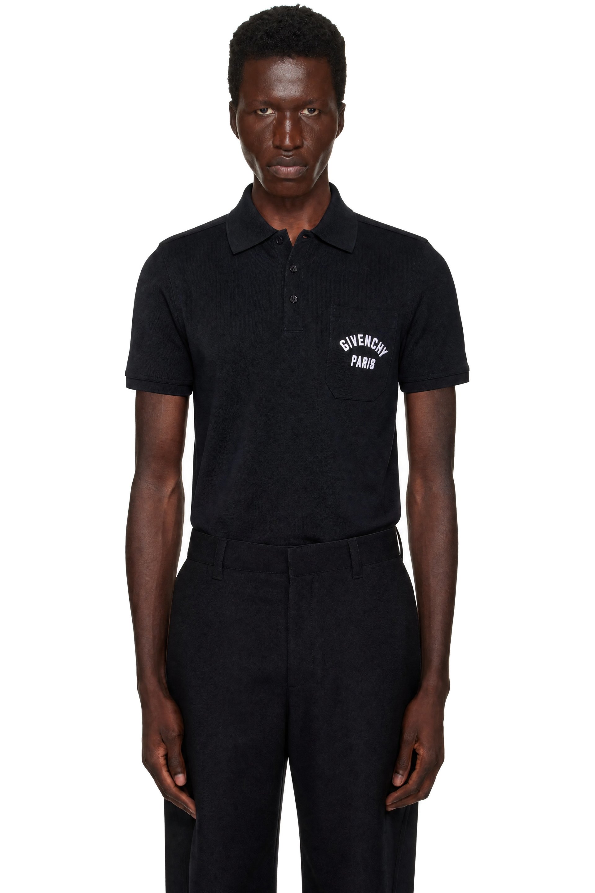 Givenchy - Navy Front Pocket Polo