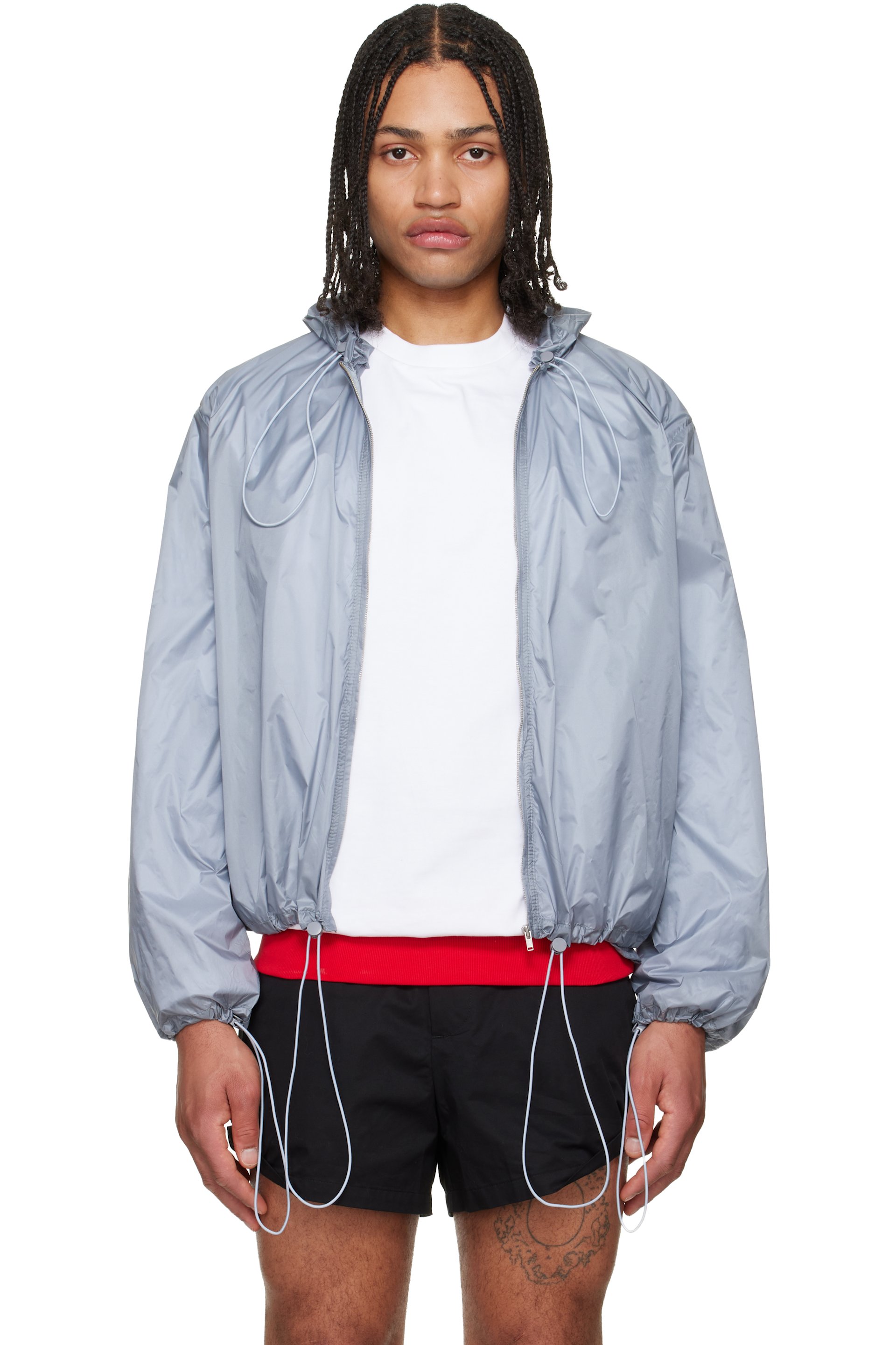 LII - Gray Light-Weight Cord Jacket