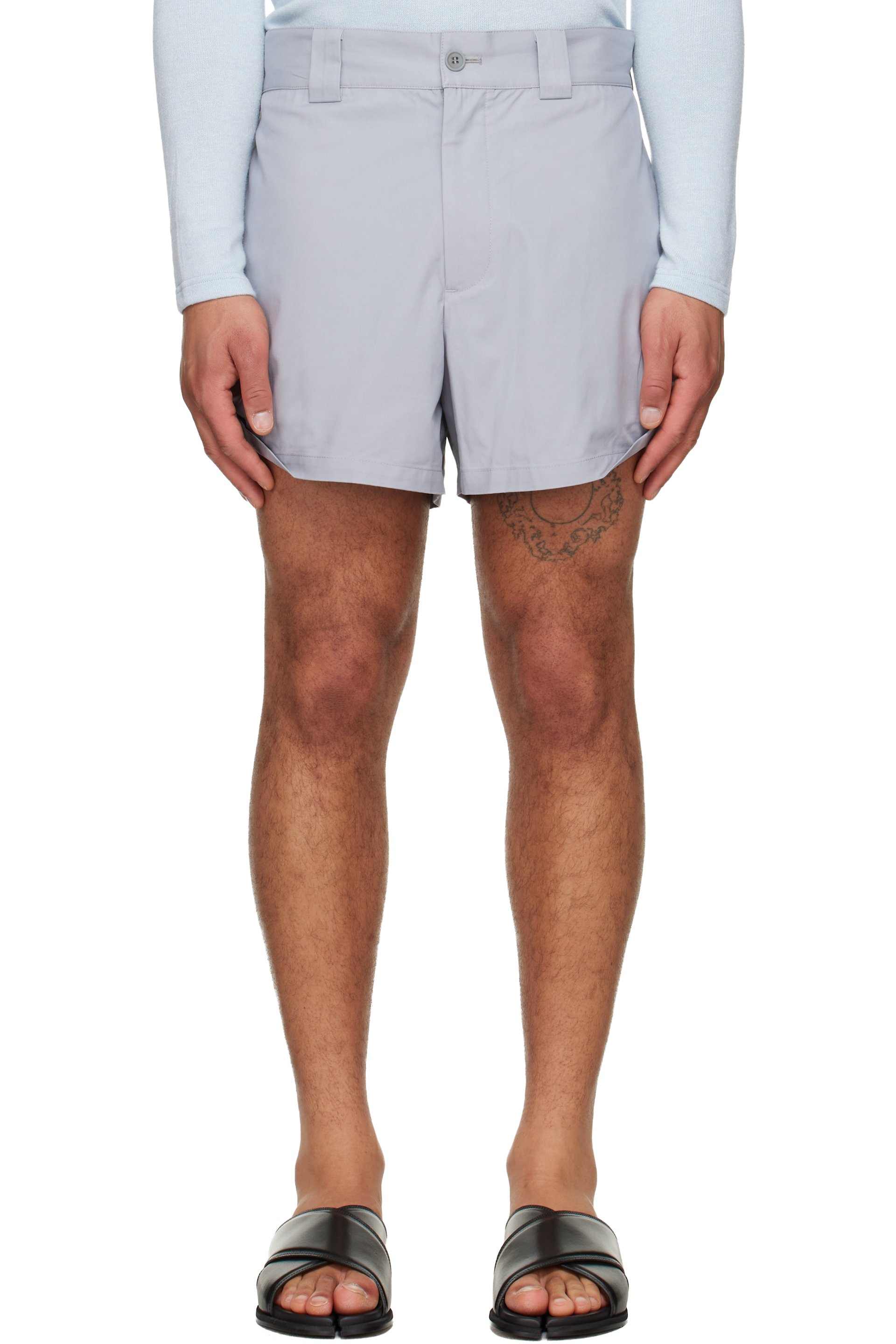 LII - Gray Rolled-Hem Shorts