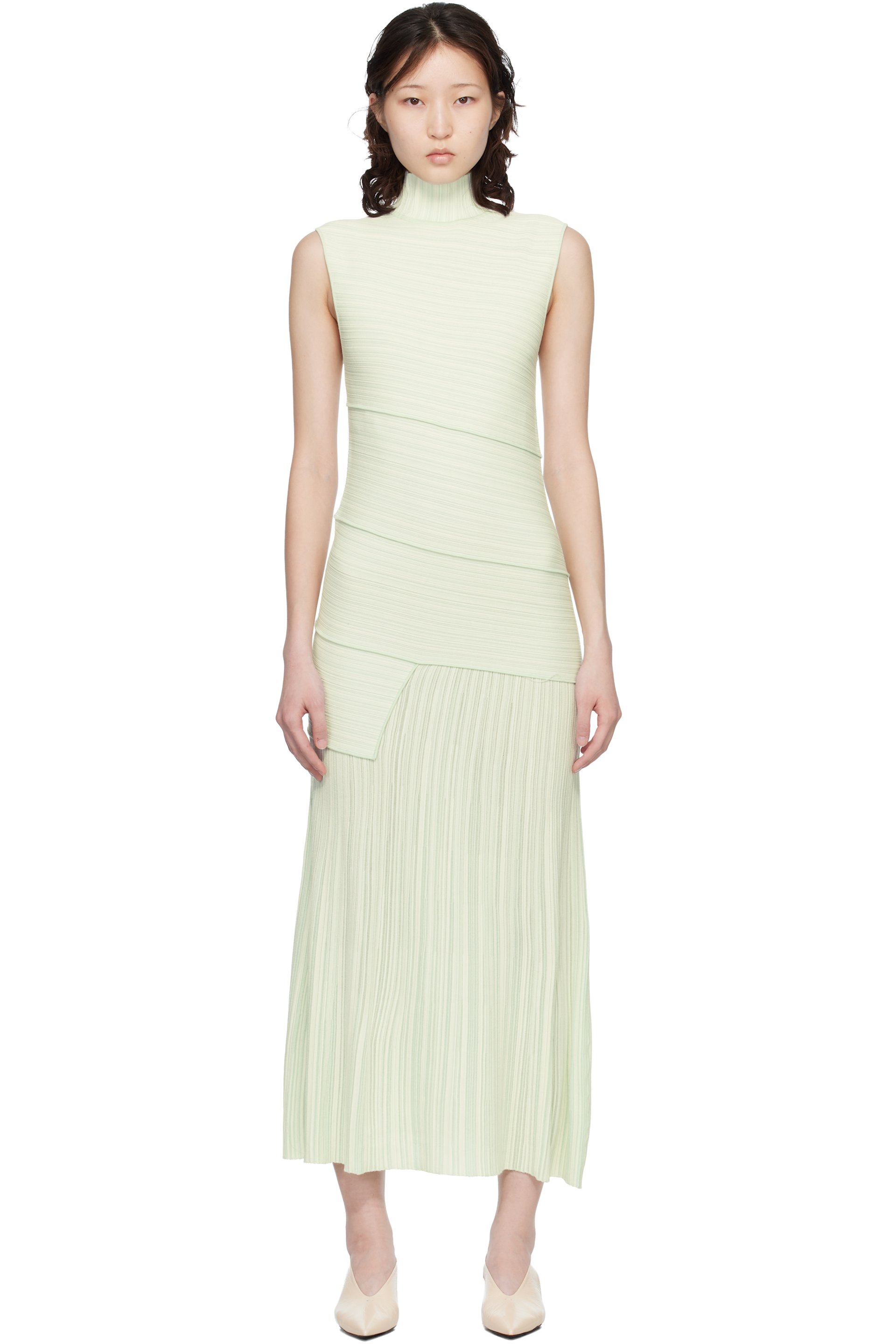Proenza Schouler - Robe midi Federica verte