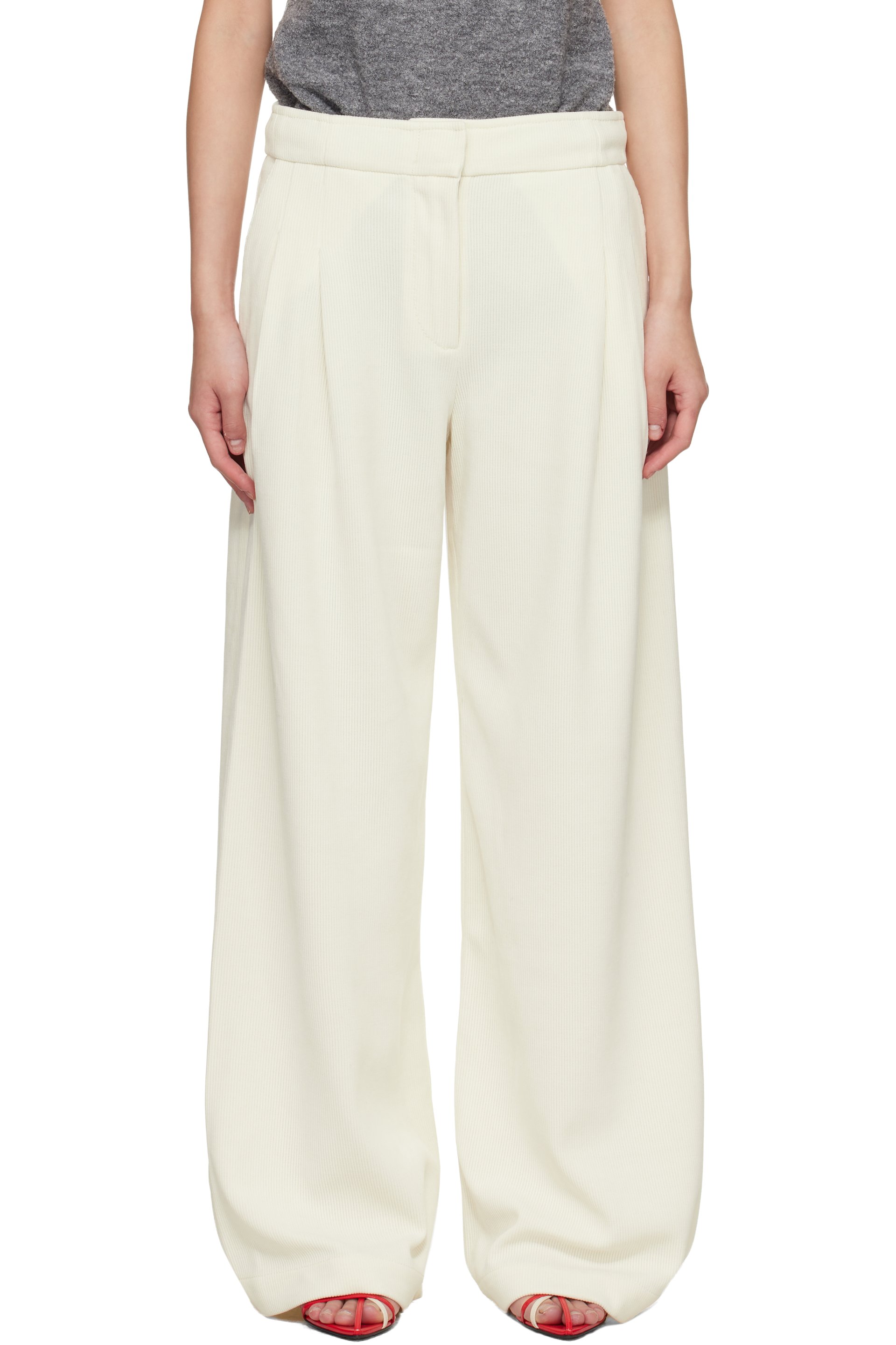 Proenza Schouler - Pantalon Aria blanc cassé - Proenza Schouler White Label