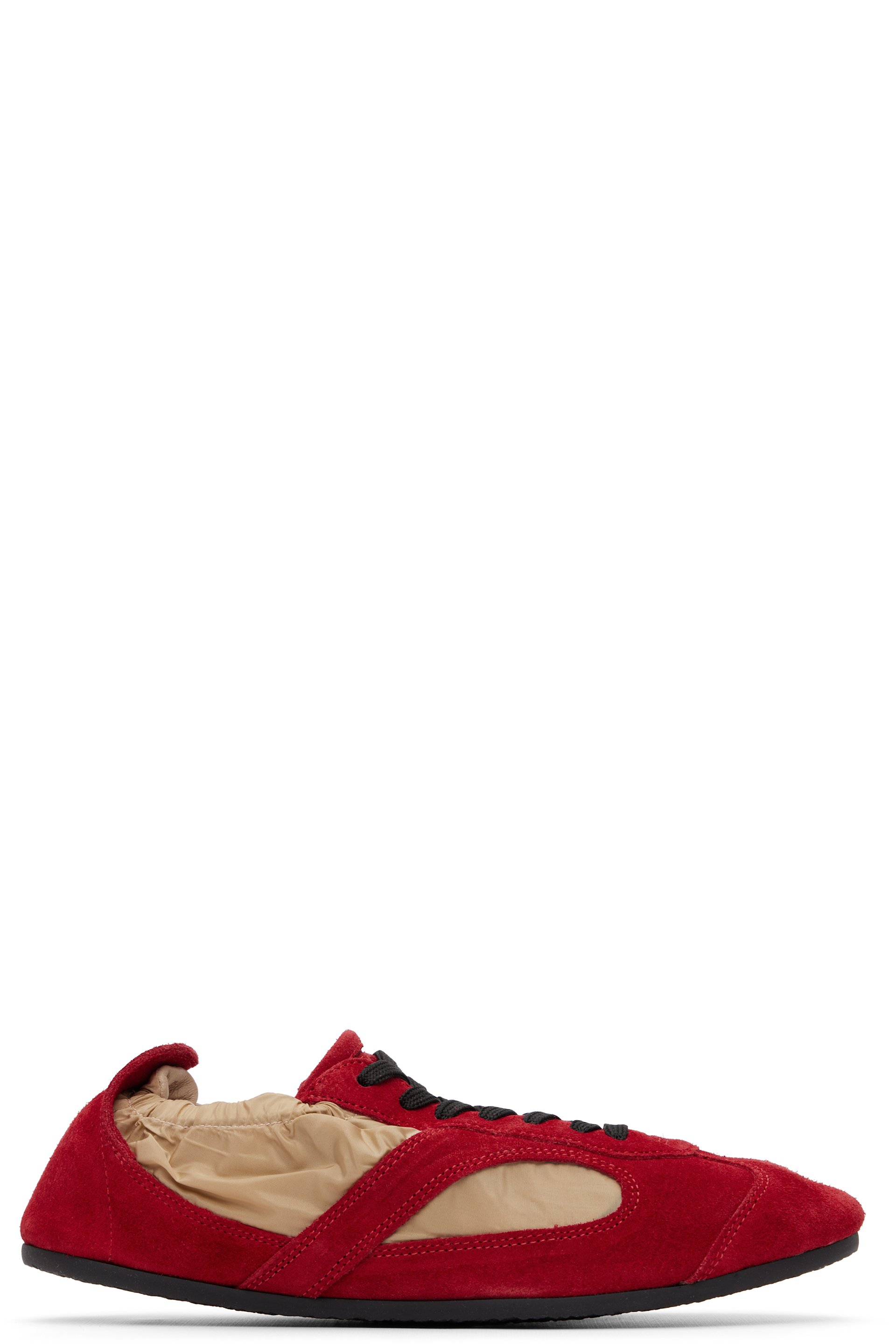 Proenza Schouler - Baskets Soft Track rouge et beige