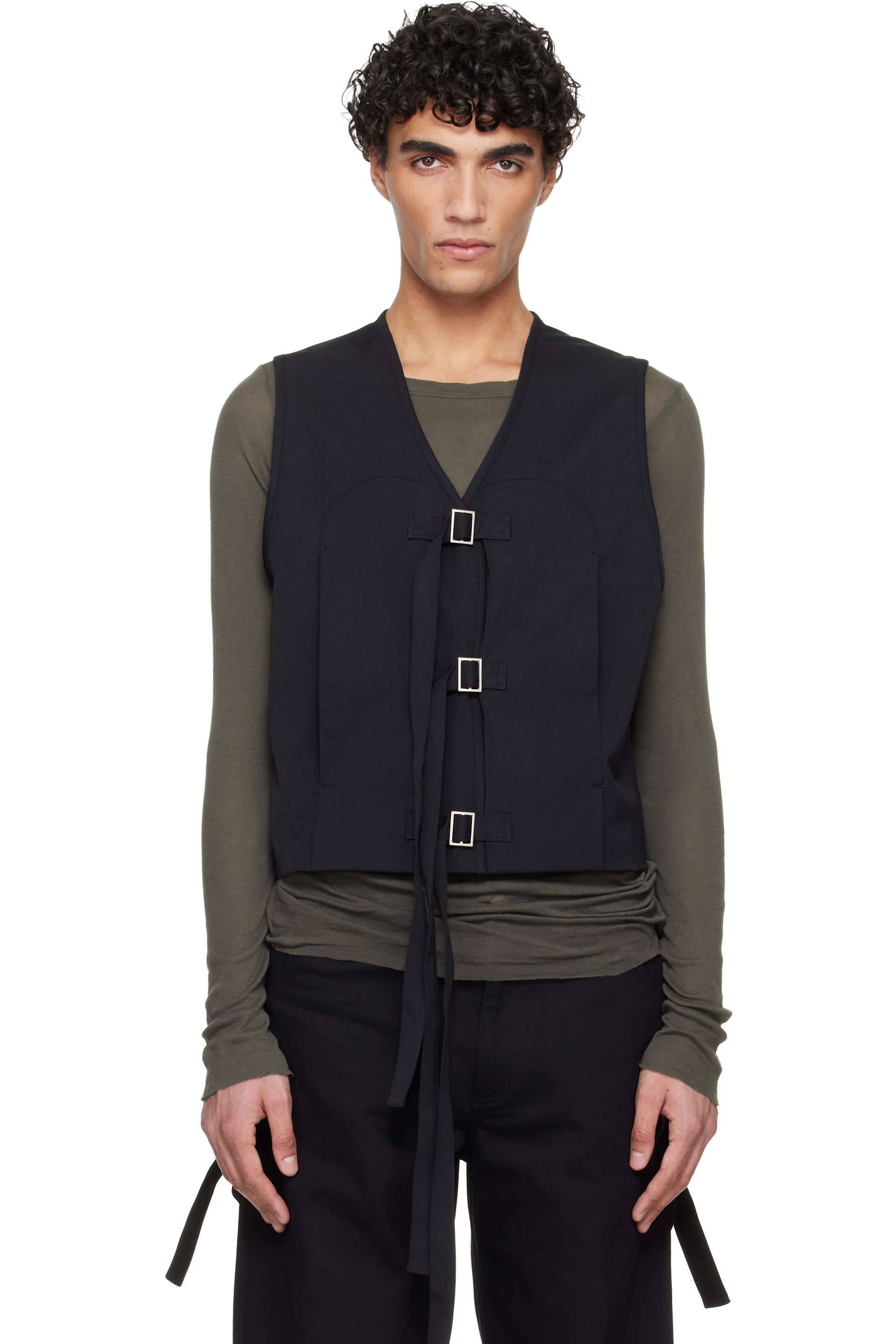 HELIOT EMIL - Black Girth Vest