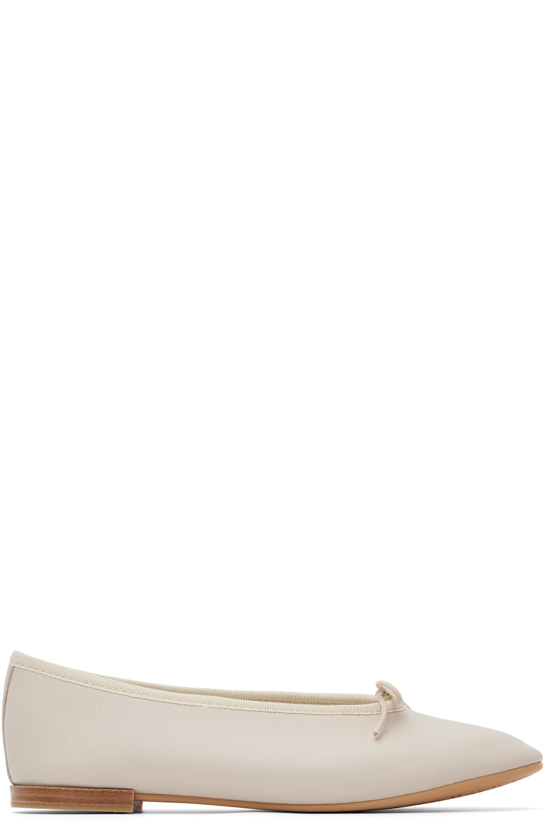 Repetto - Ballerines Lilouh beiges à bout en amande