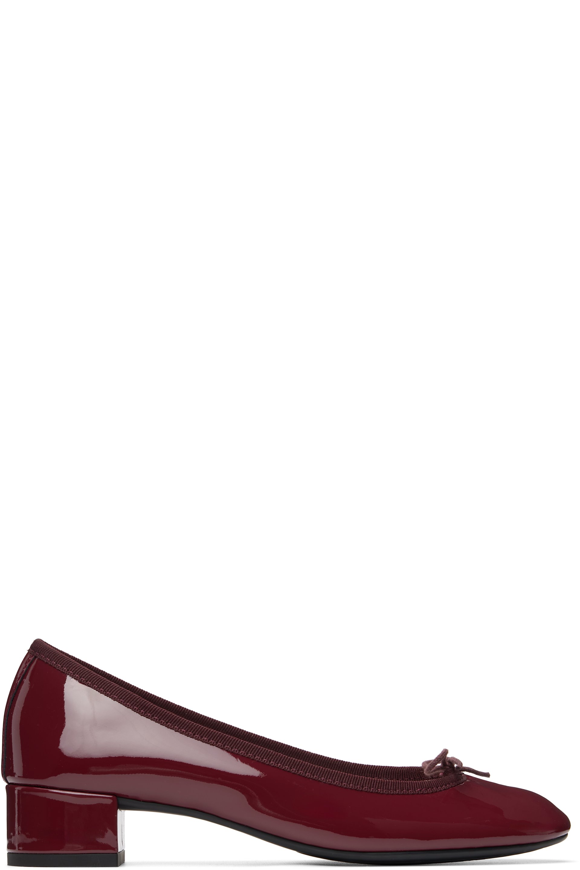 Repetto - Burgundy Camille Rubber-Sole Heels