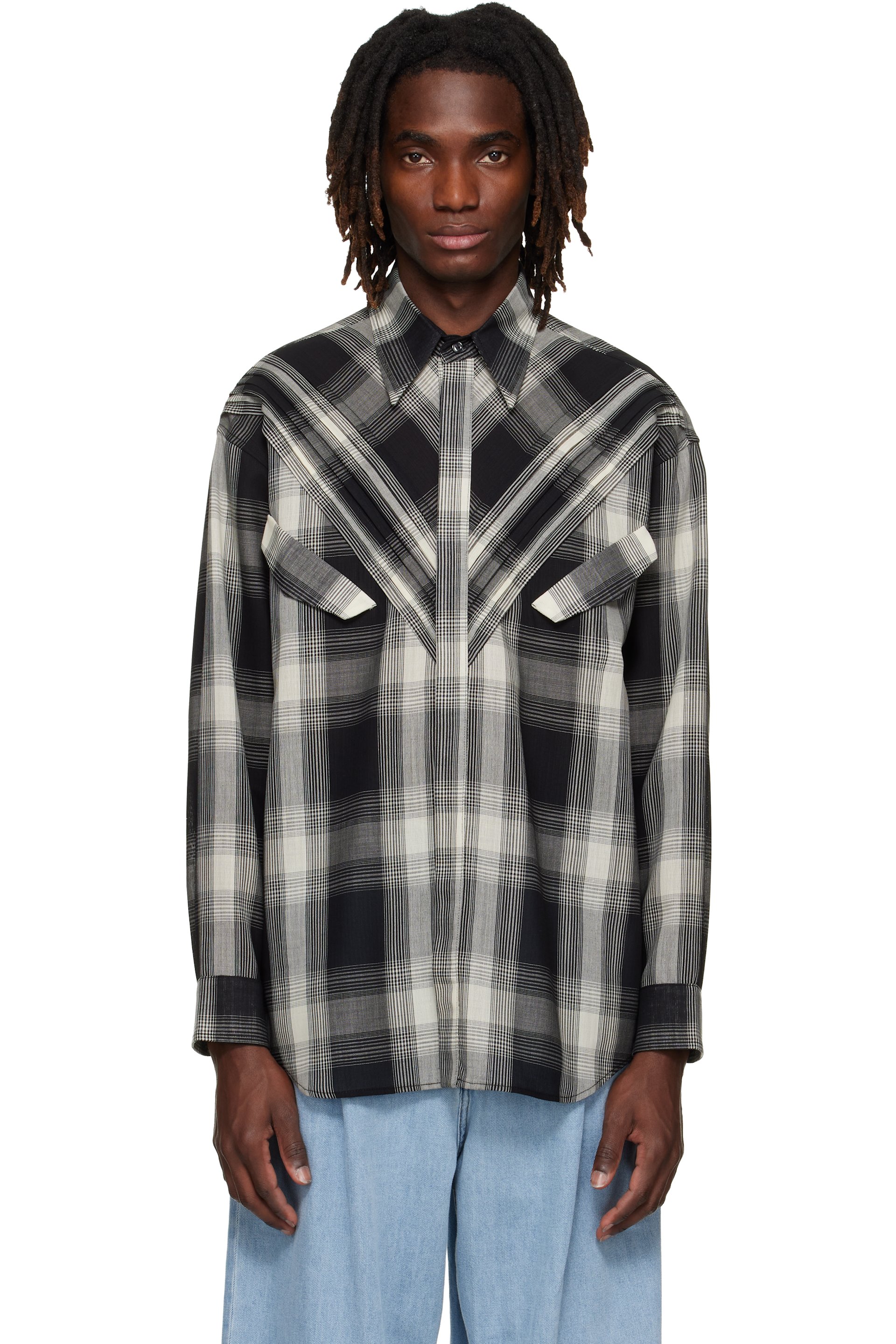 stefan cooke 22ss キルト ポロシャツ 520213-BLK-LL ショルダーキルトポロシャツ SK11 ブラック色 半袖