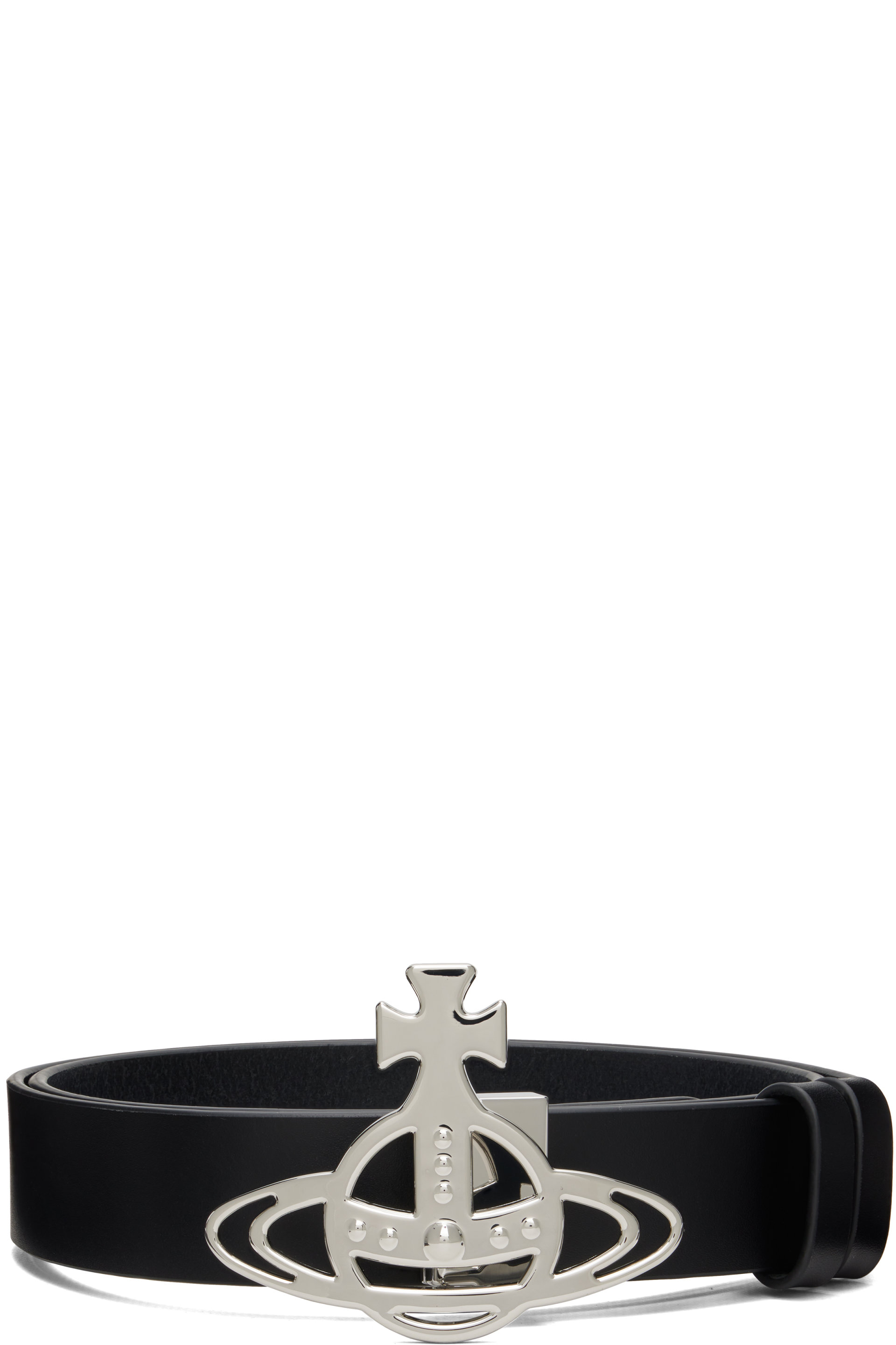 Vivienne Westwood - Ceinture noire à boucle à orbe