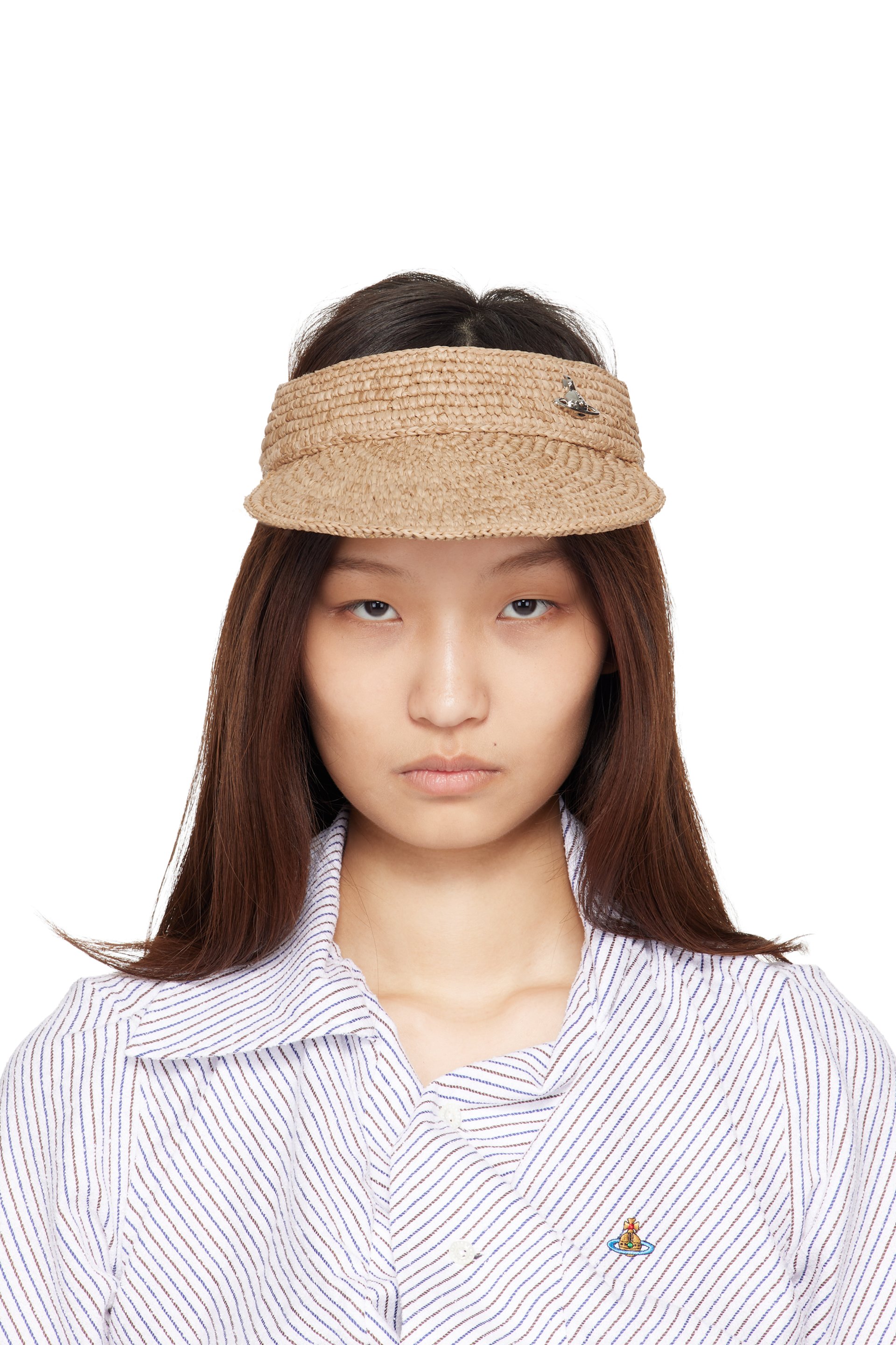 Vivienne Westwood - Beige Raffia Visor