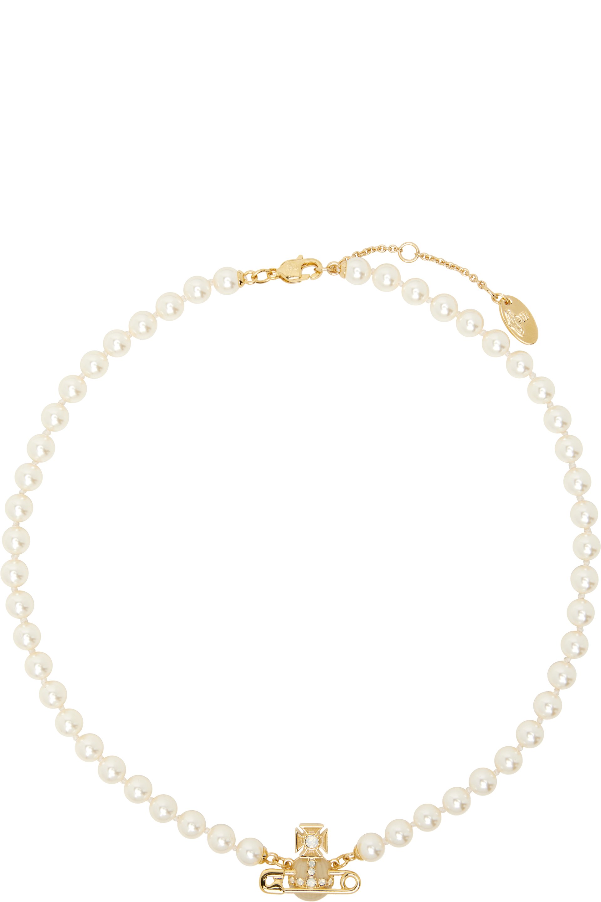 Vivienne Westwood - Collier Kitty à perles artificielles