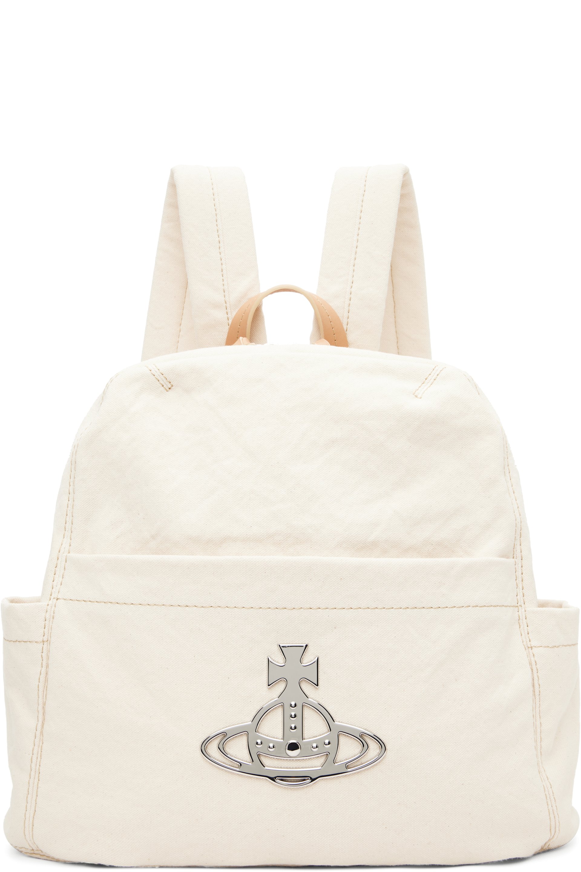 Vivienne Westwood - 米色中号 George 双肩包