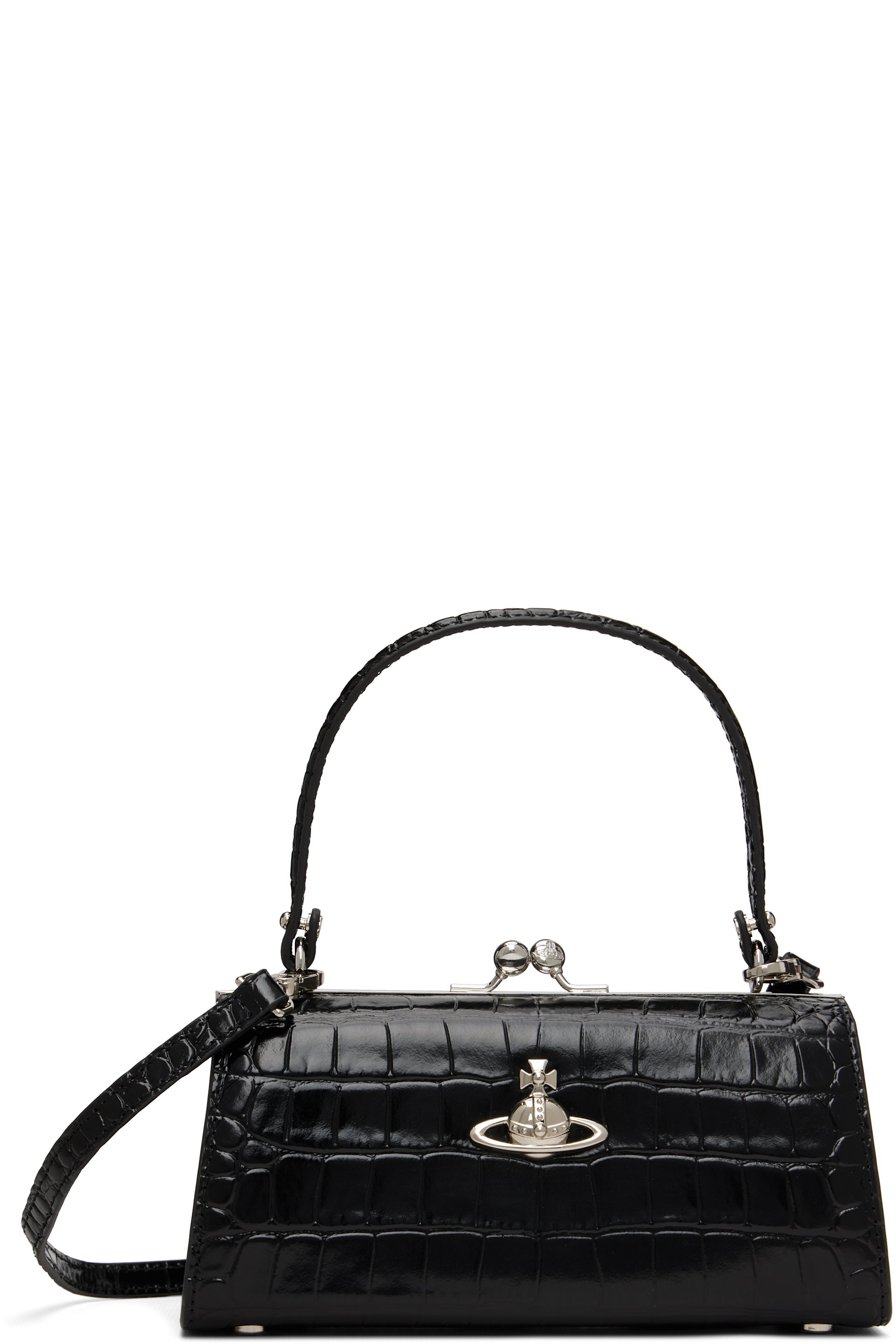 Vivienne Westwood - Très grand sac Doll noir à monture de bourse