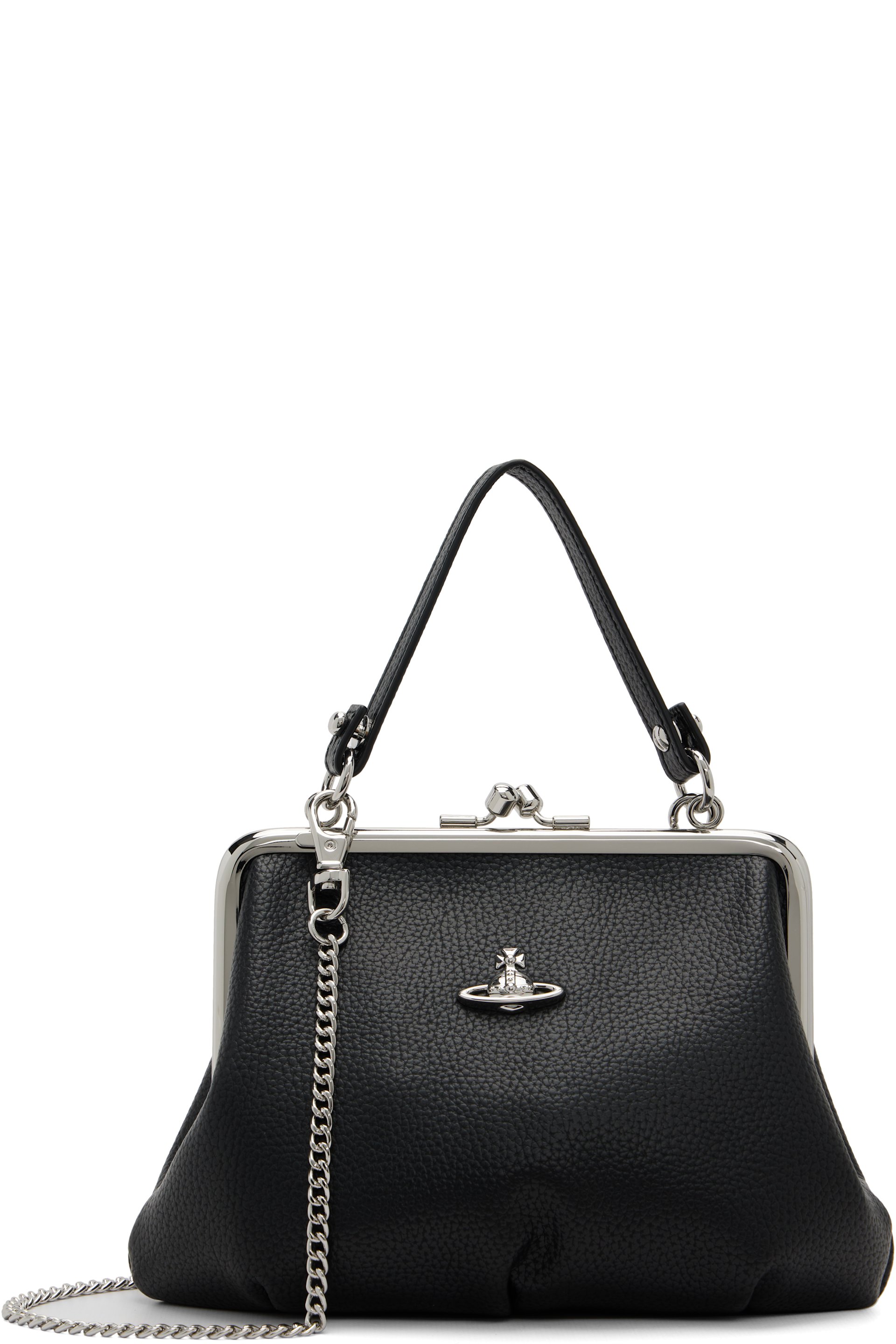 Vivienne Westwood - Sac Granny noir à monture de bourse