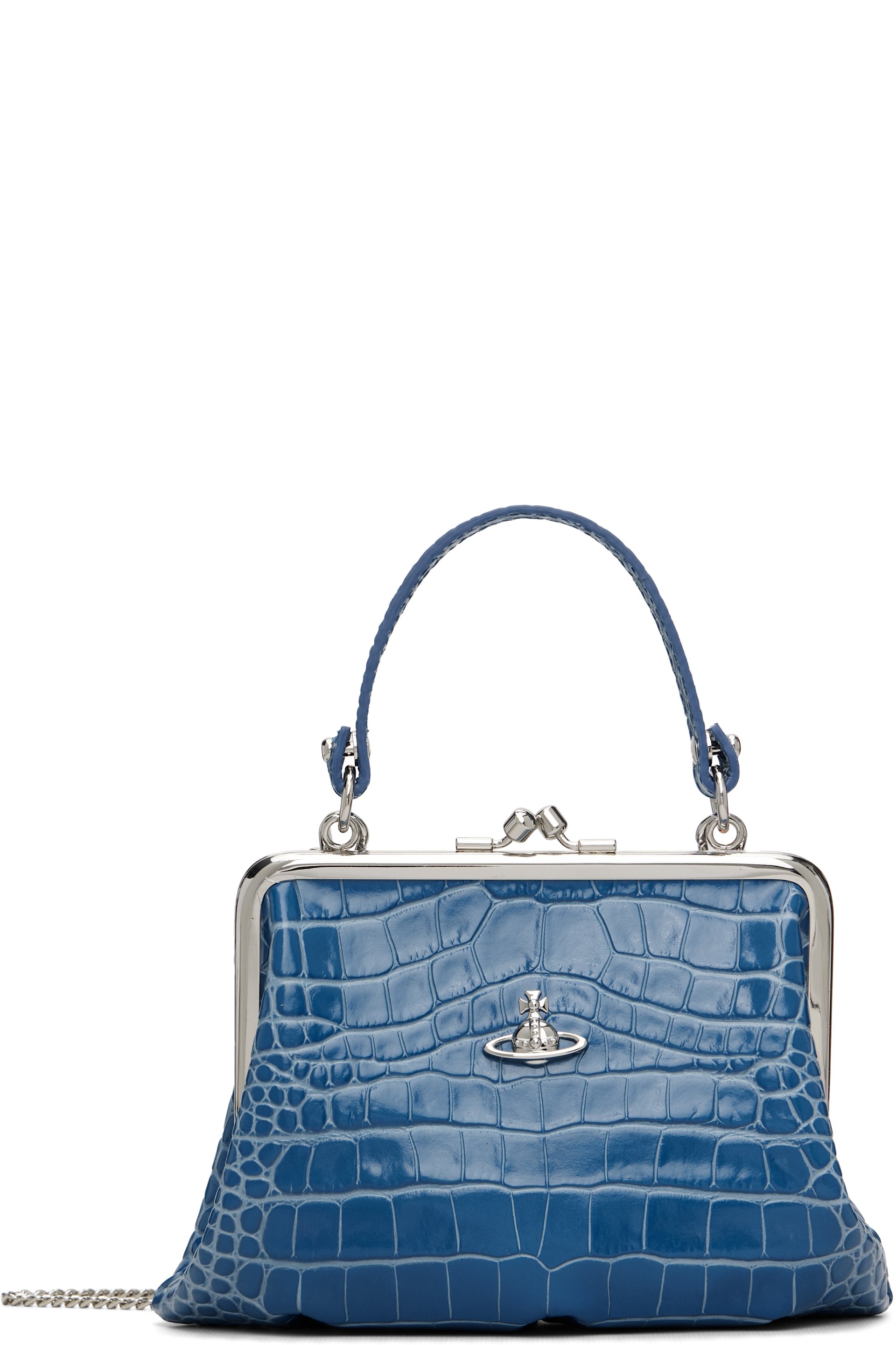 Vivienne Westwood - Sac Granny bleu à monture de bourse