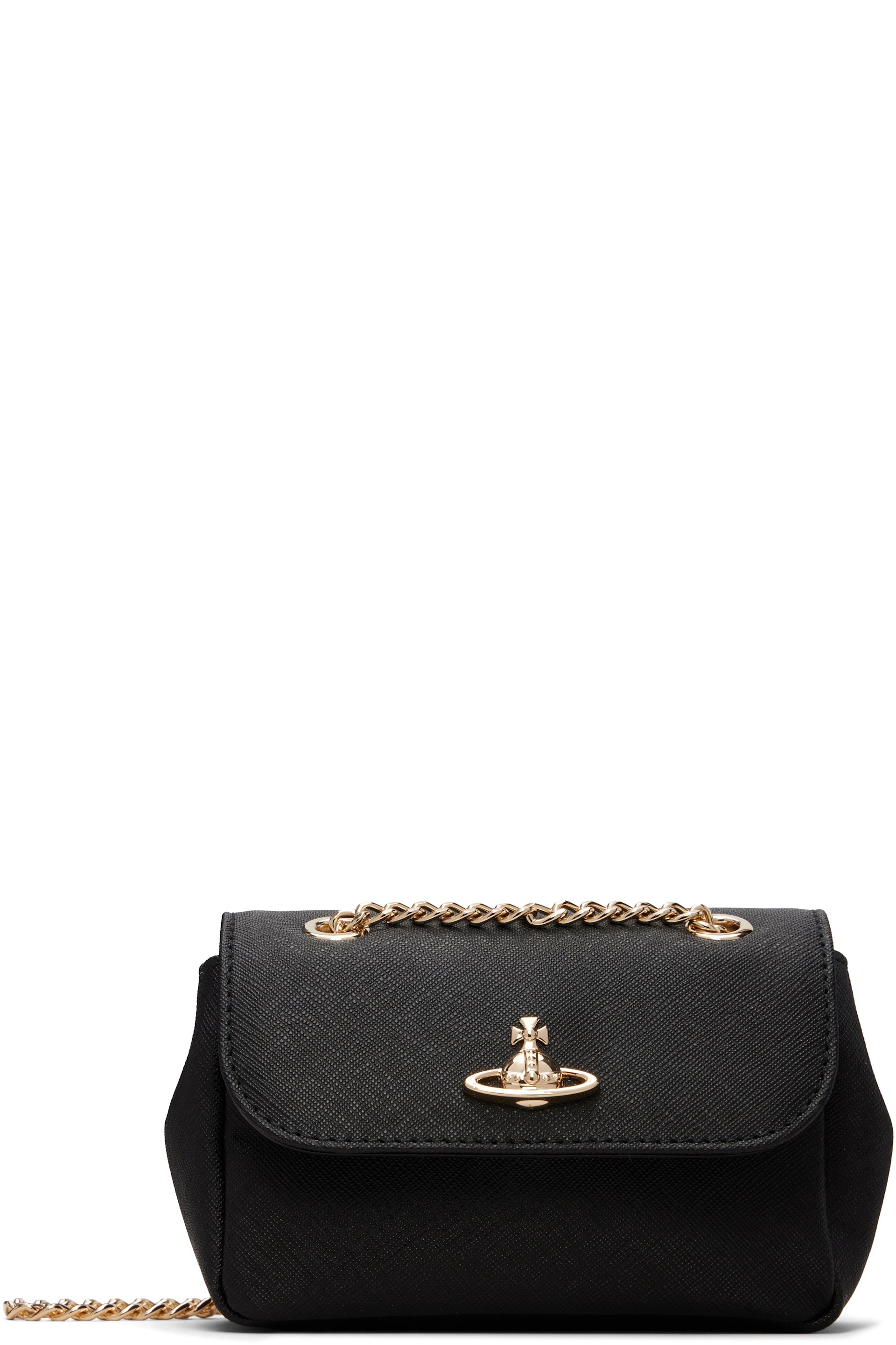 Vivienne Westwood - Petit sac noir à chaine
