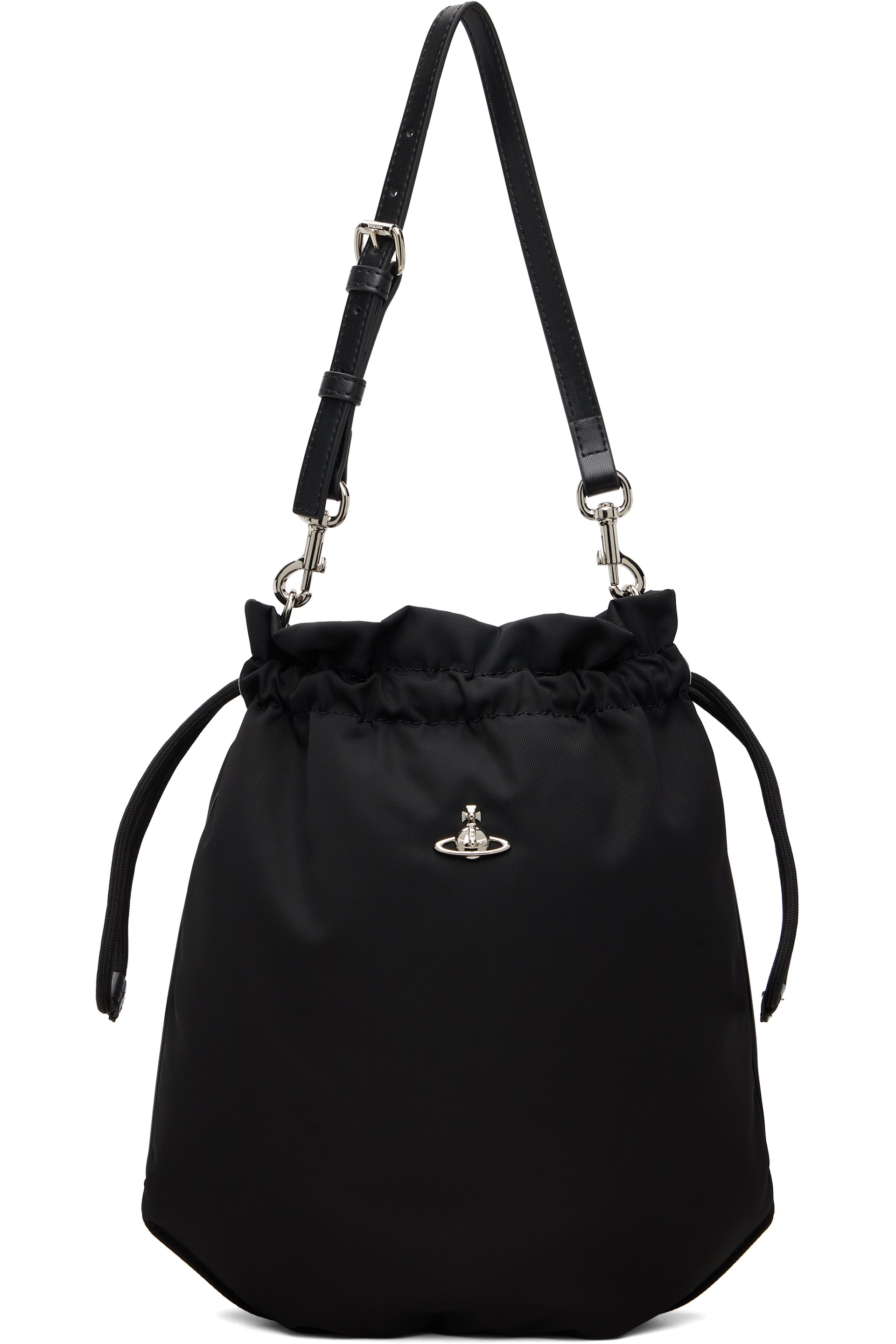 Vivienne Westwood - Sac noir à cordon coulissant