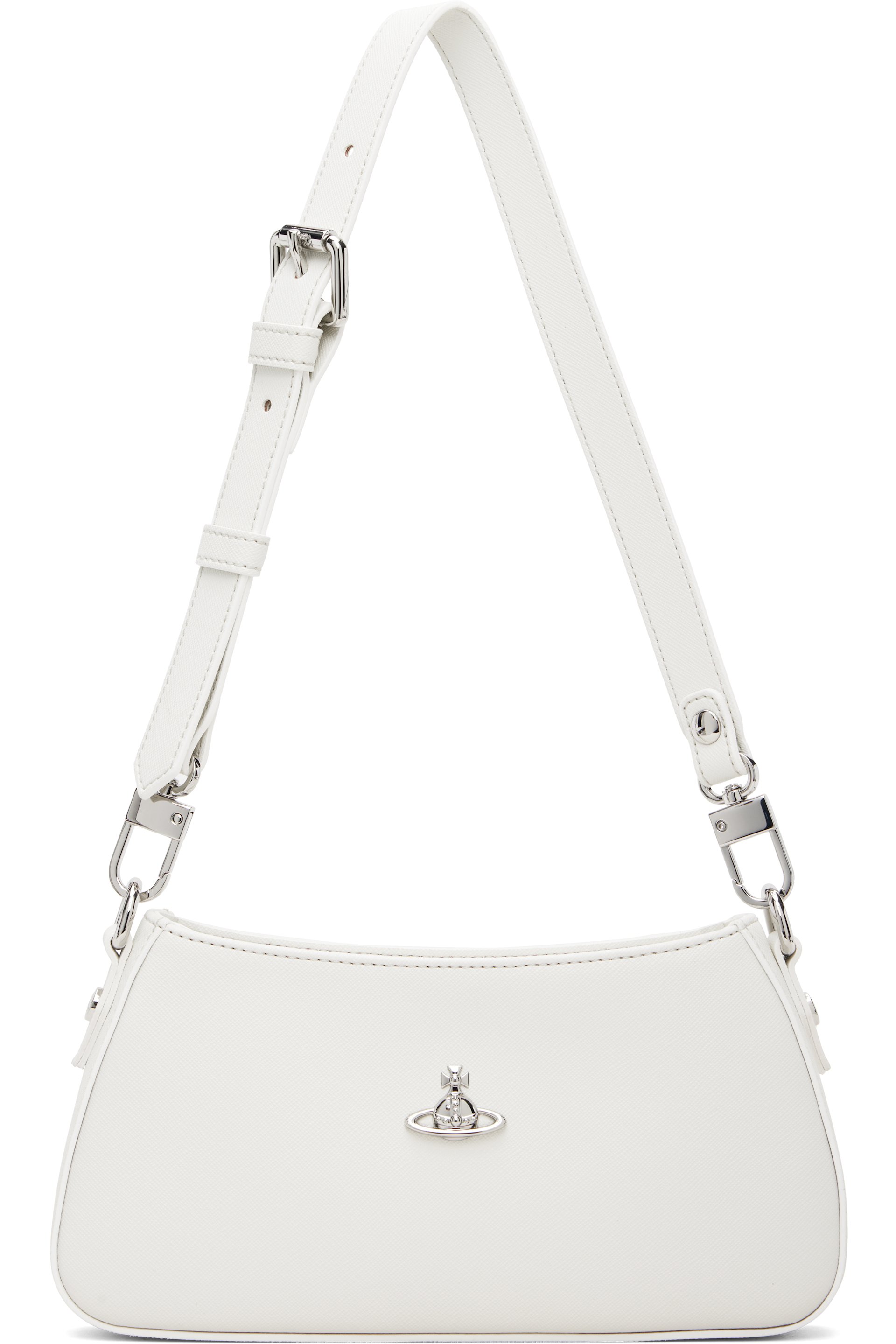 Vivienne Westwood - Sac pour téléphone porté épaule Tasha blanc