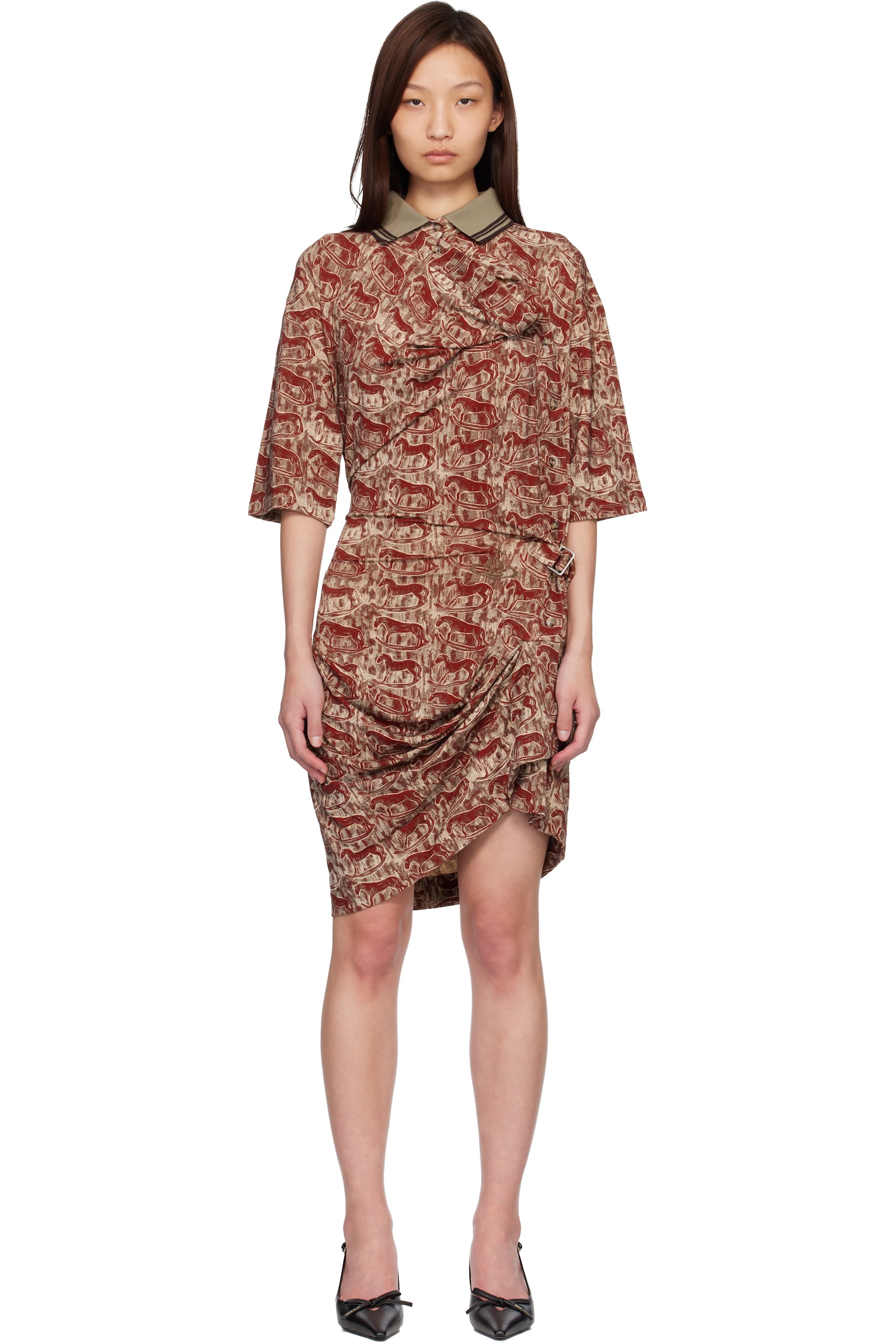 Vivienne Westwood - Robe polo courte Ming rouge