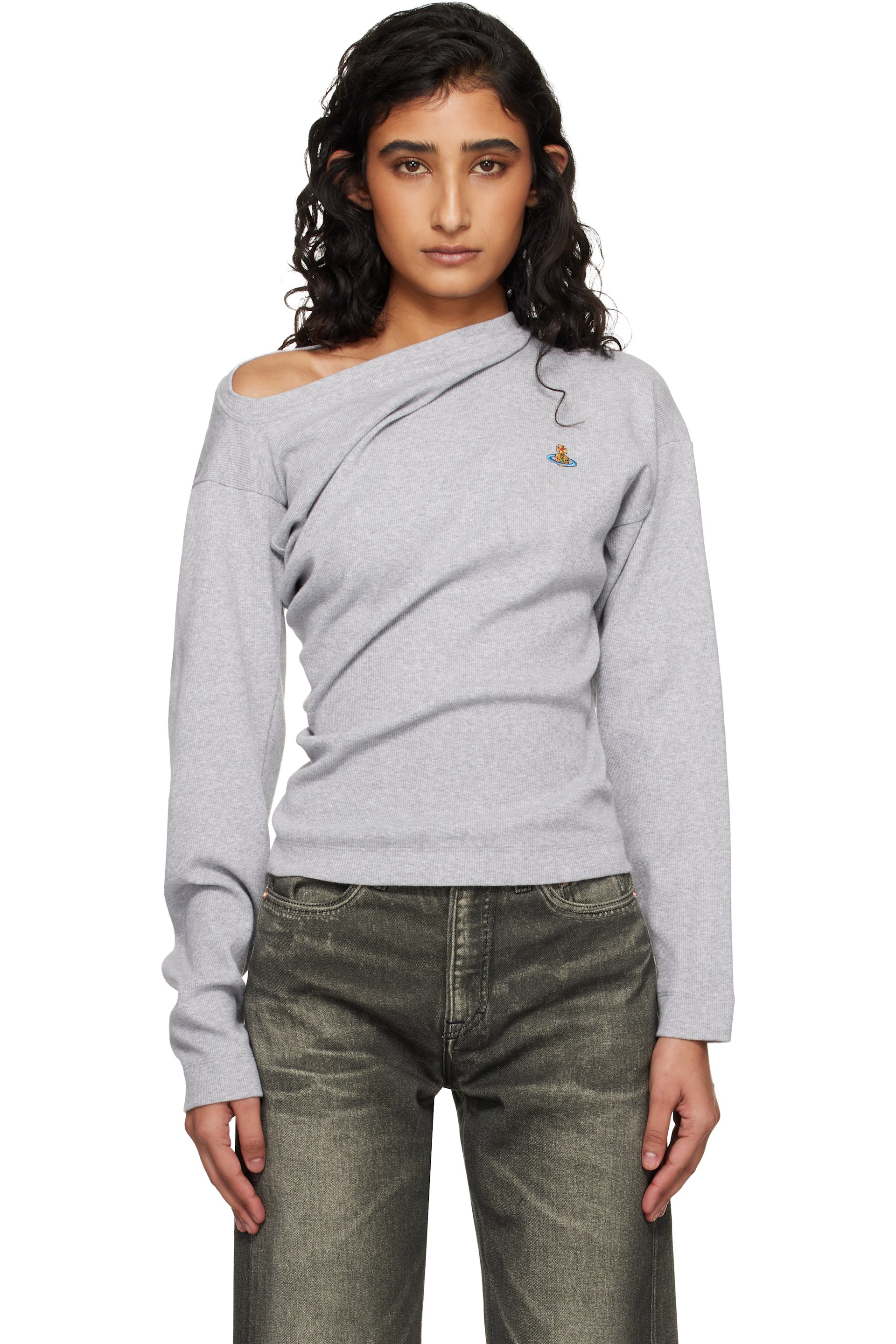 Vivienne Westwood - T-shirt à manches longues Hebo gris