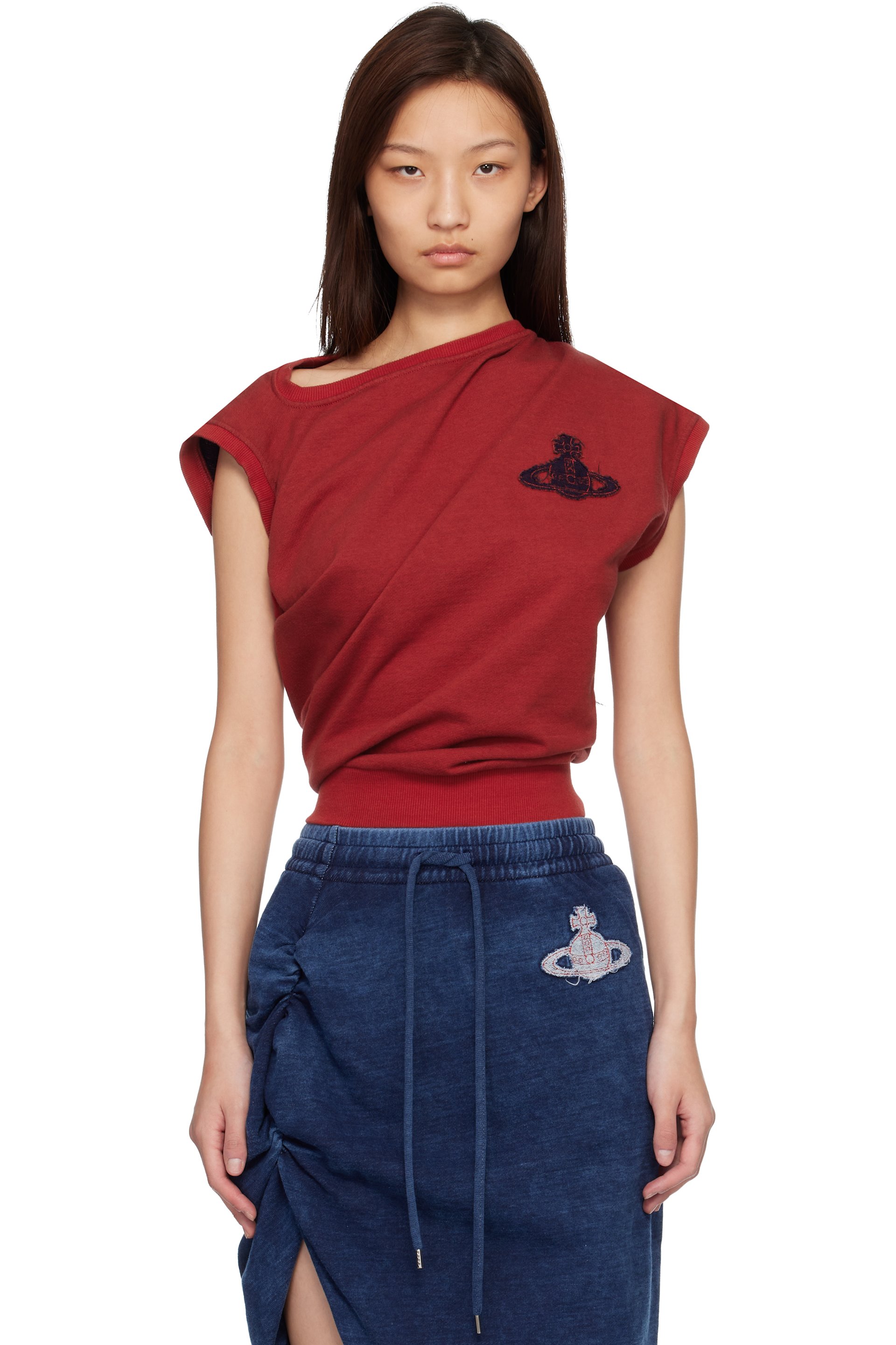 Vivienne Westwood - Haut de style pull Hebo rouge