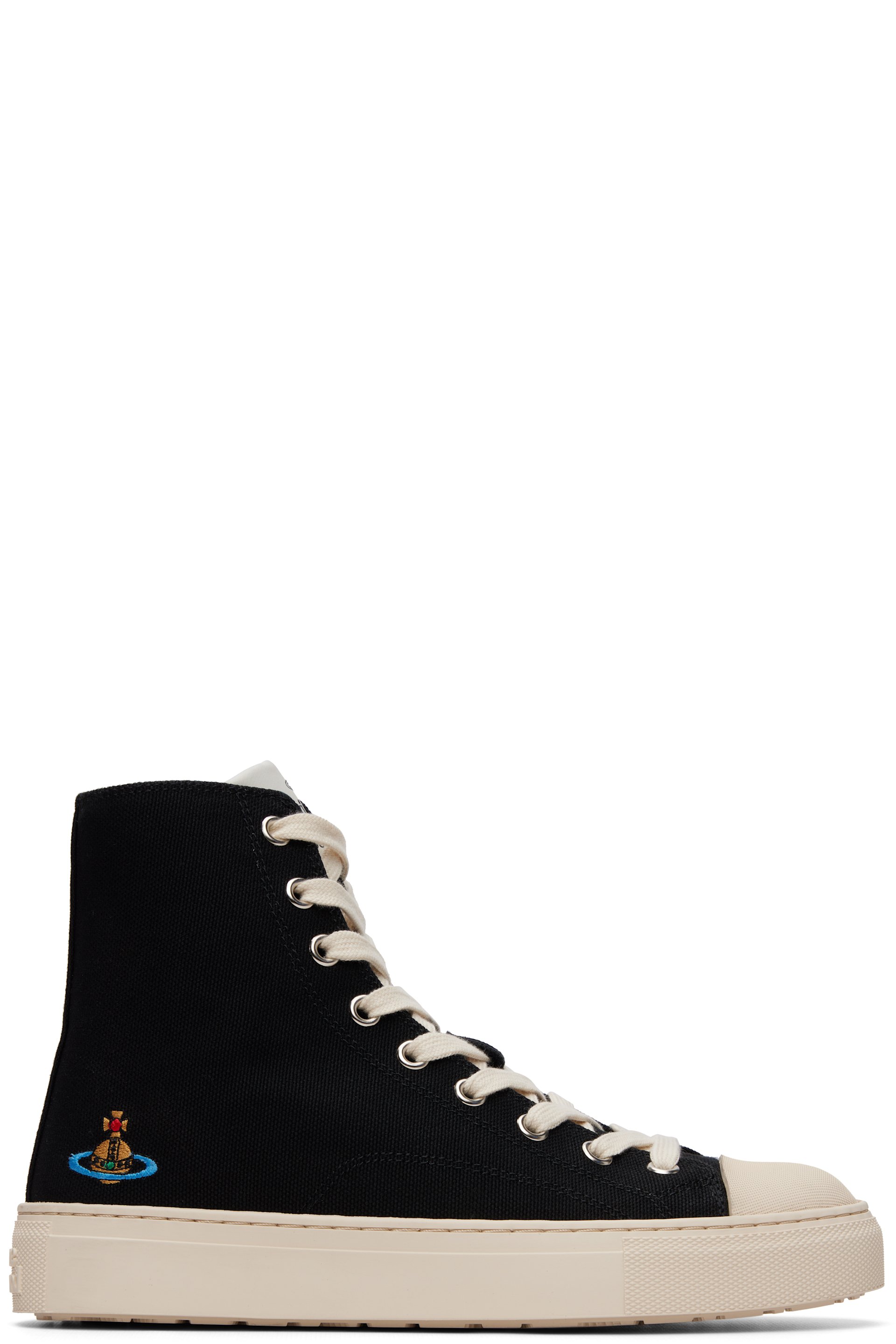 Vivienne Westwood - Baskets montantes de style chausson de gymnastique noires