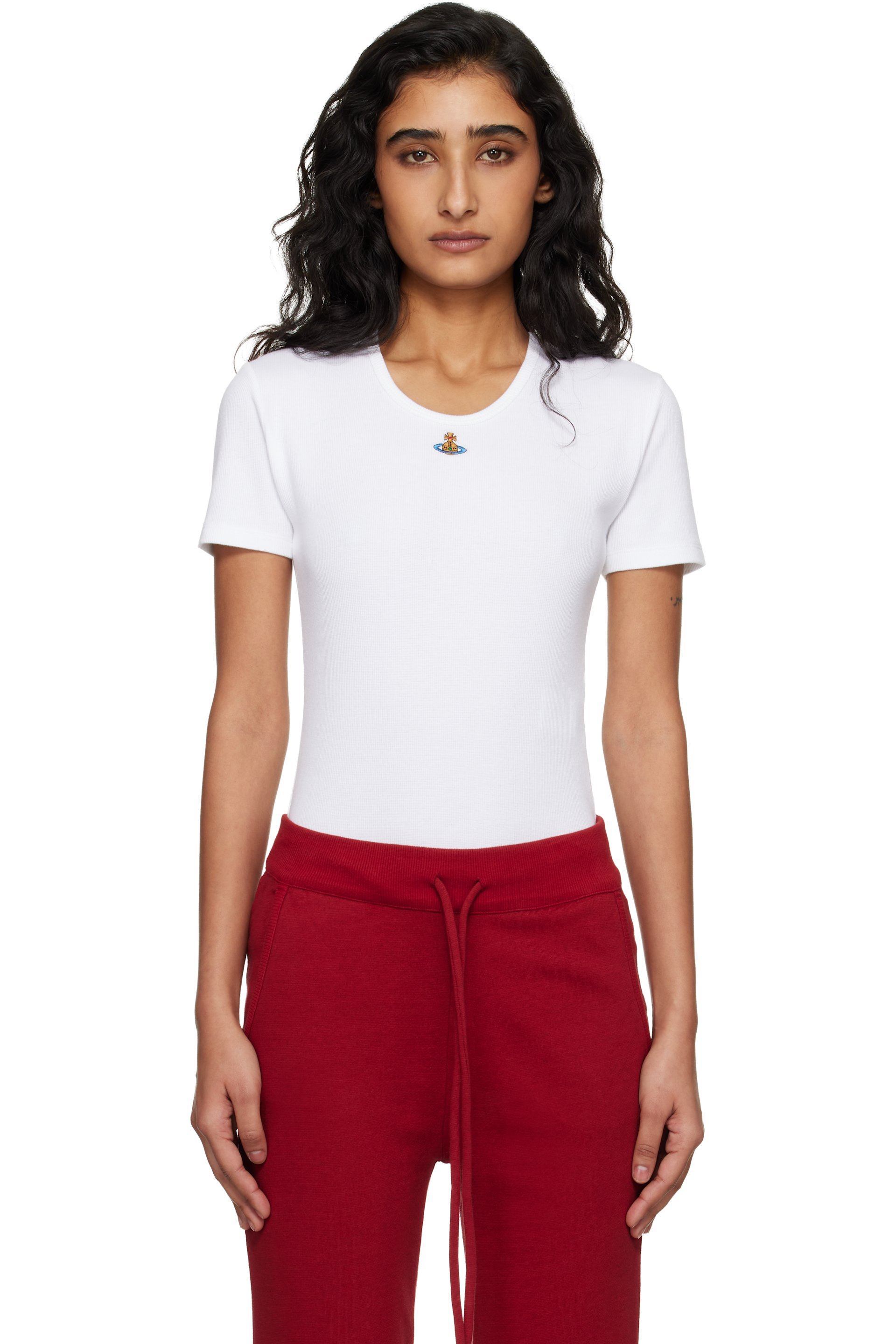 Vivienne Westwood - White Cap Sleeve Bodysuit