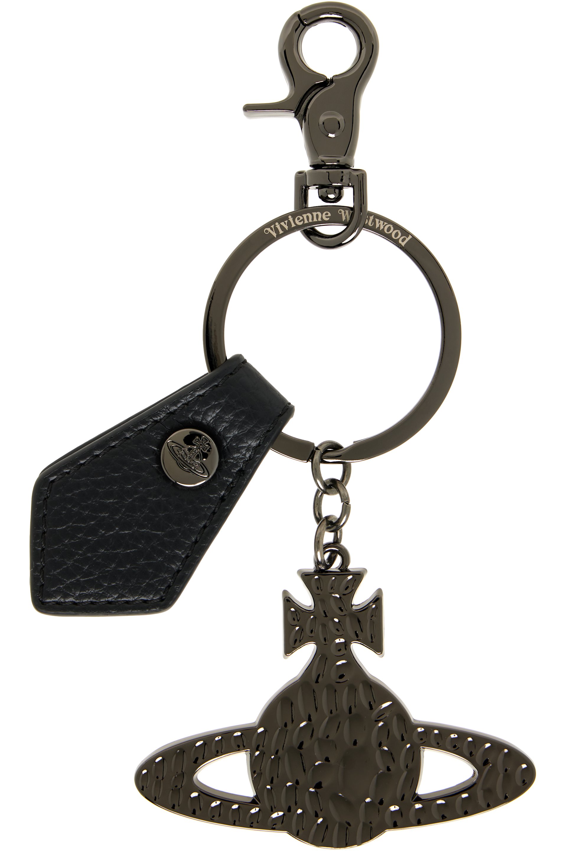 Vivienne Westwood - Gunmetal Hammered Orb Keychain