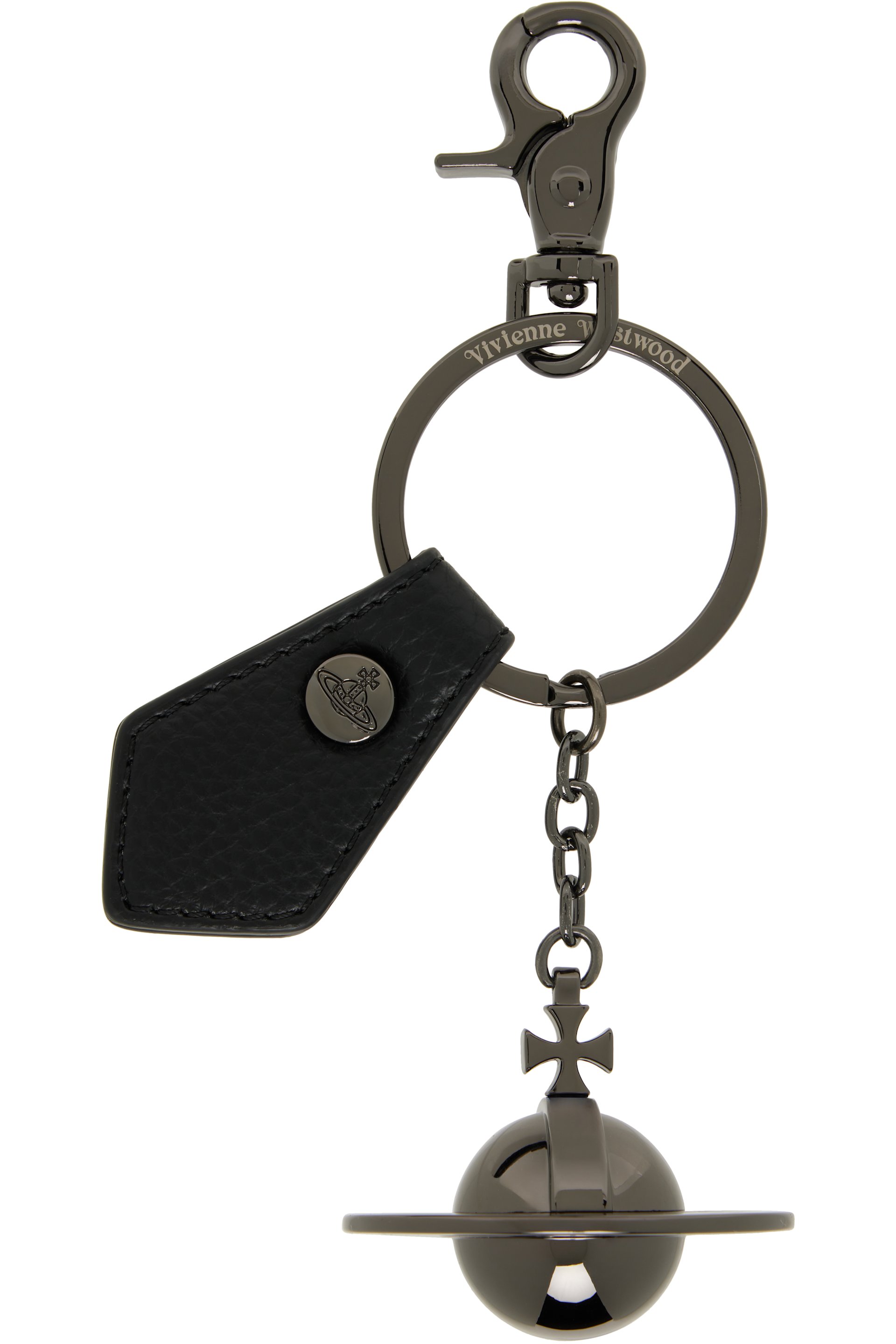 Vivienne Westwood - Black & Gunmetal 3D Orb Keychain