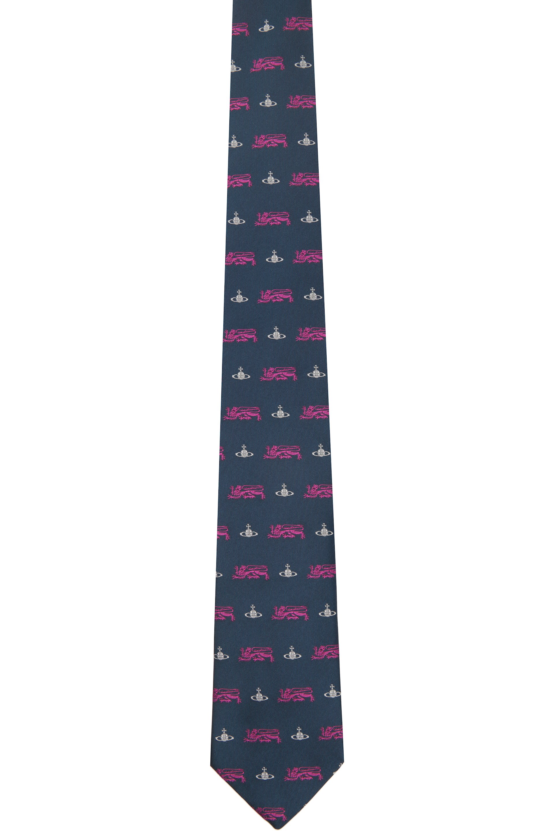 Vivienne Westwood - Navy 8.5cm 'Lion' Tie