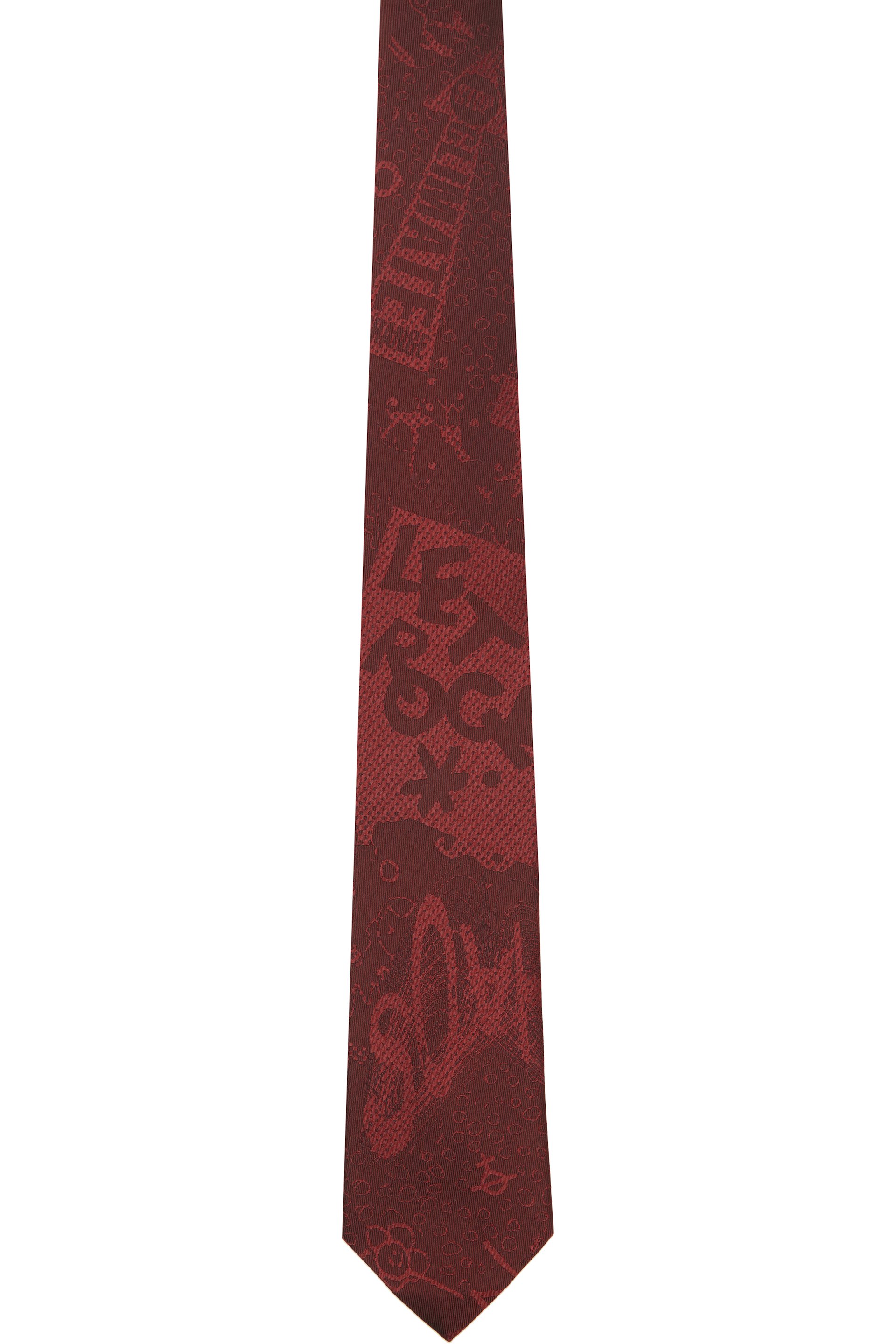 Vivienne Westwood - Burgundy 8.5cm 'Rock' Tie