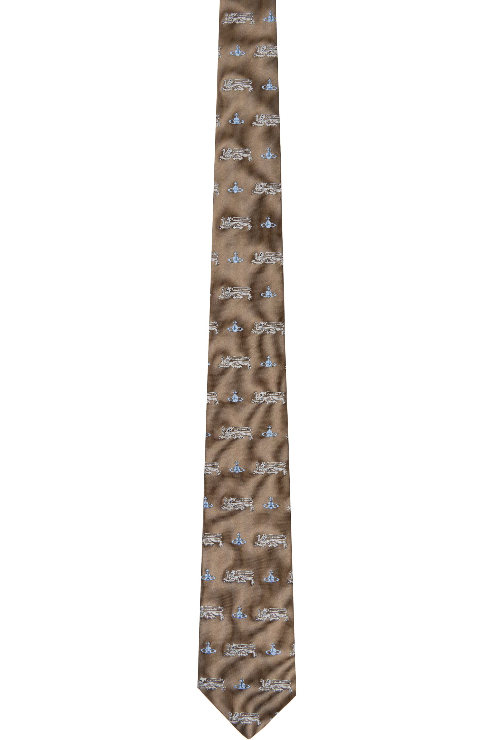 Vivienne Westwood - Brown 7cm 'Lion' Tie